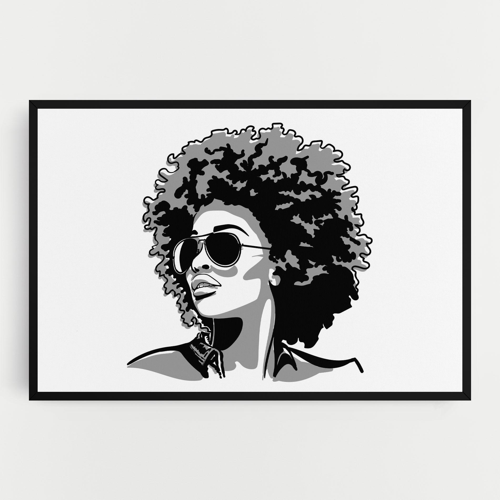 Leinwandbild Black Grasses mockup 0