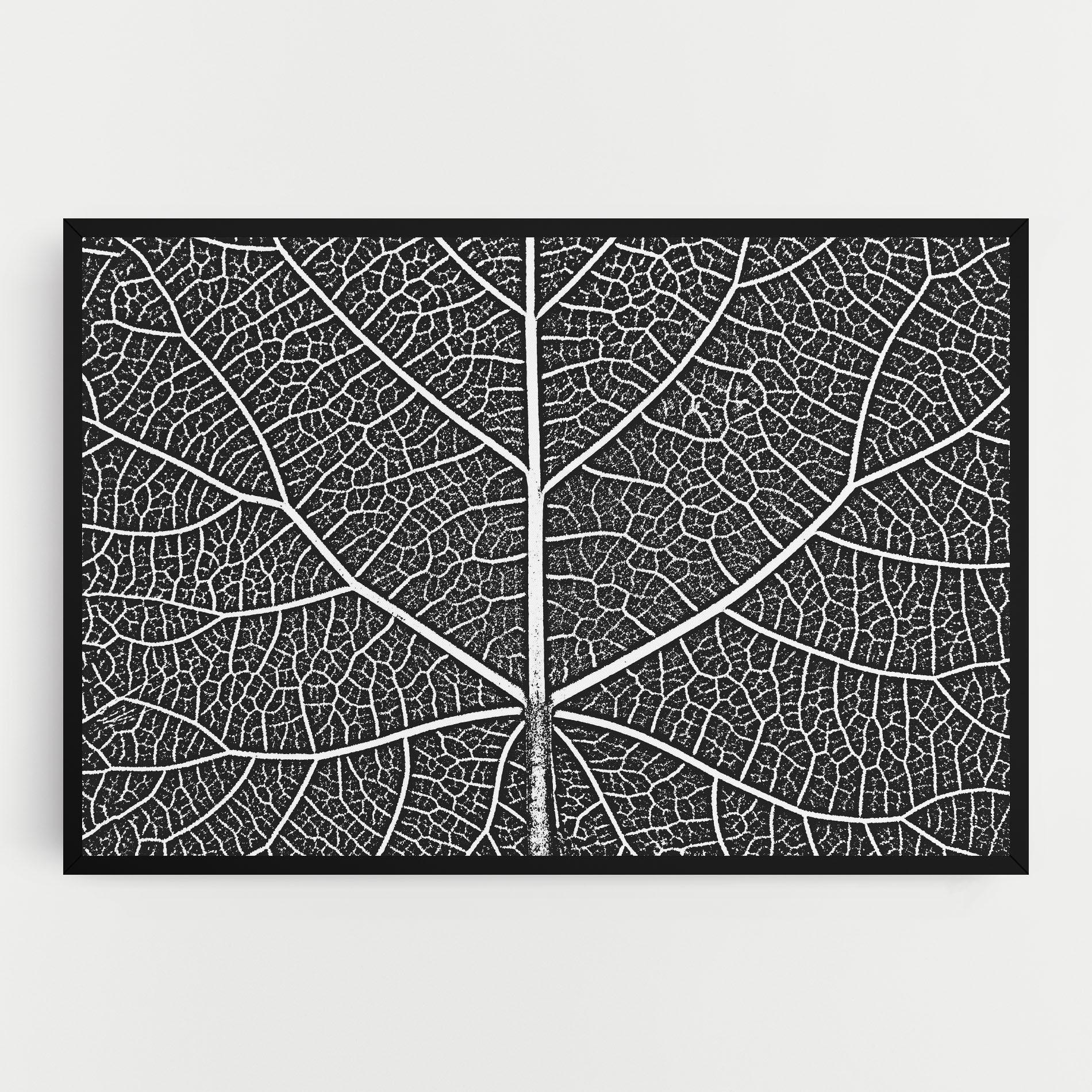 Leinwandbild Close Grey Leaf mockup 0