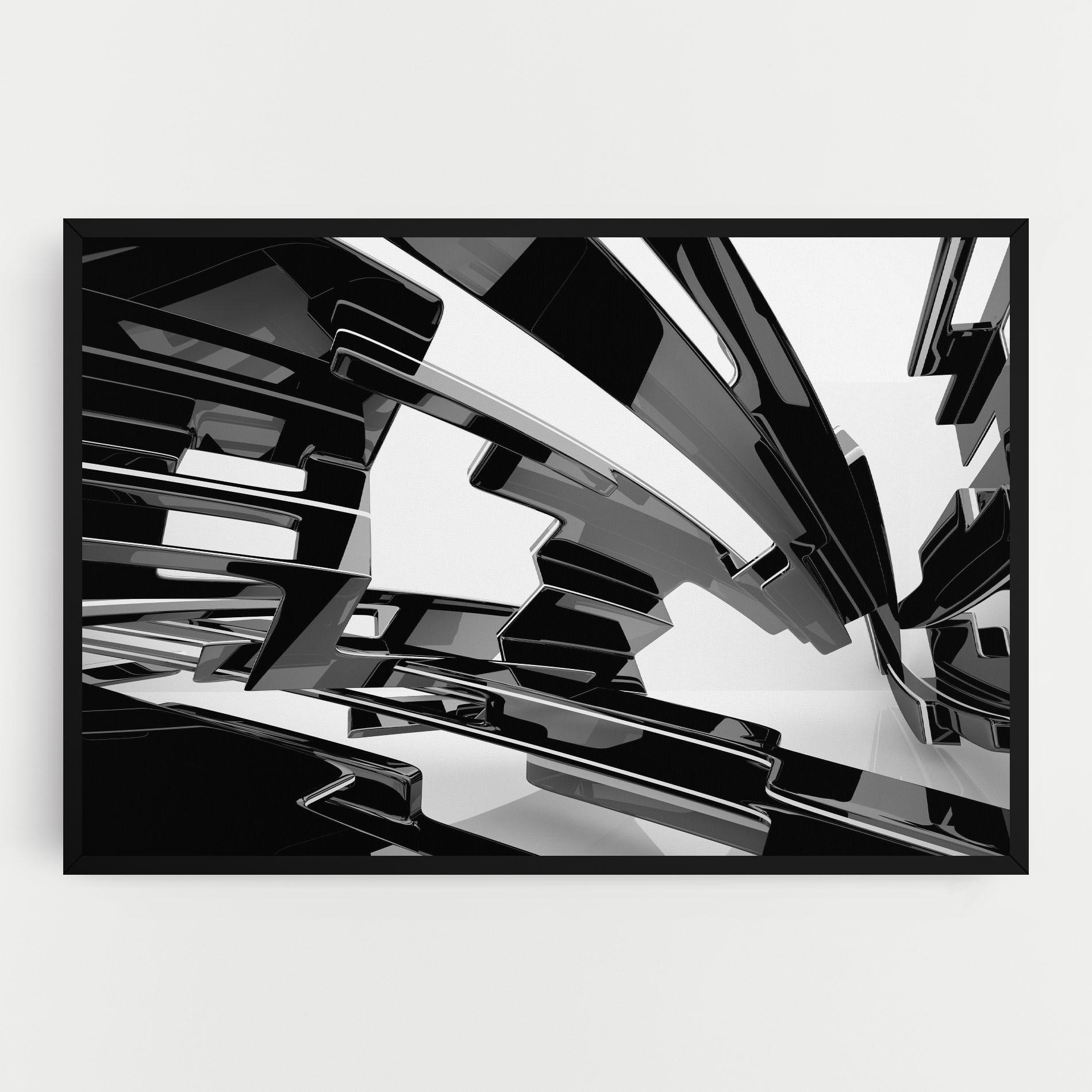 Leinwandbild Glossy Sculpture mockup 0