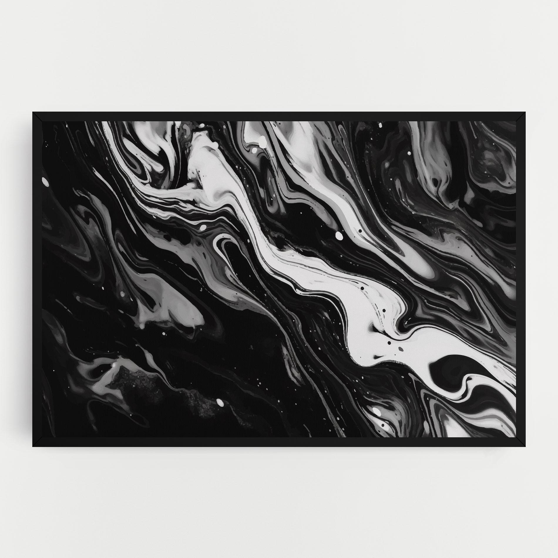 Leinwandbild Grey Art Marble mockup 0