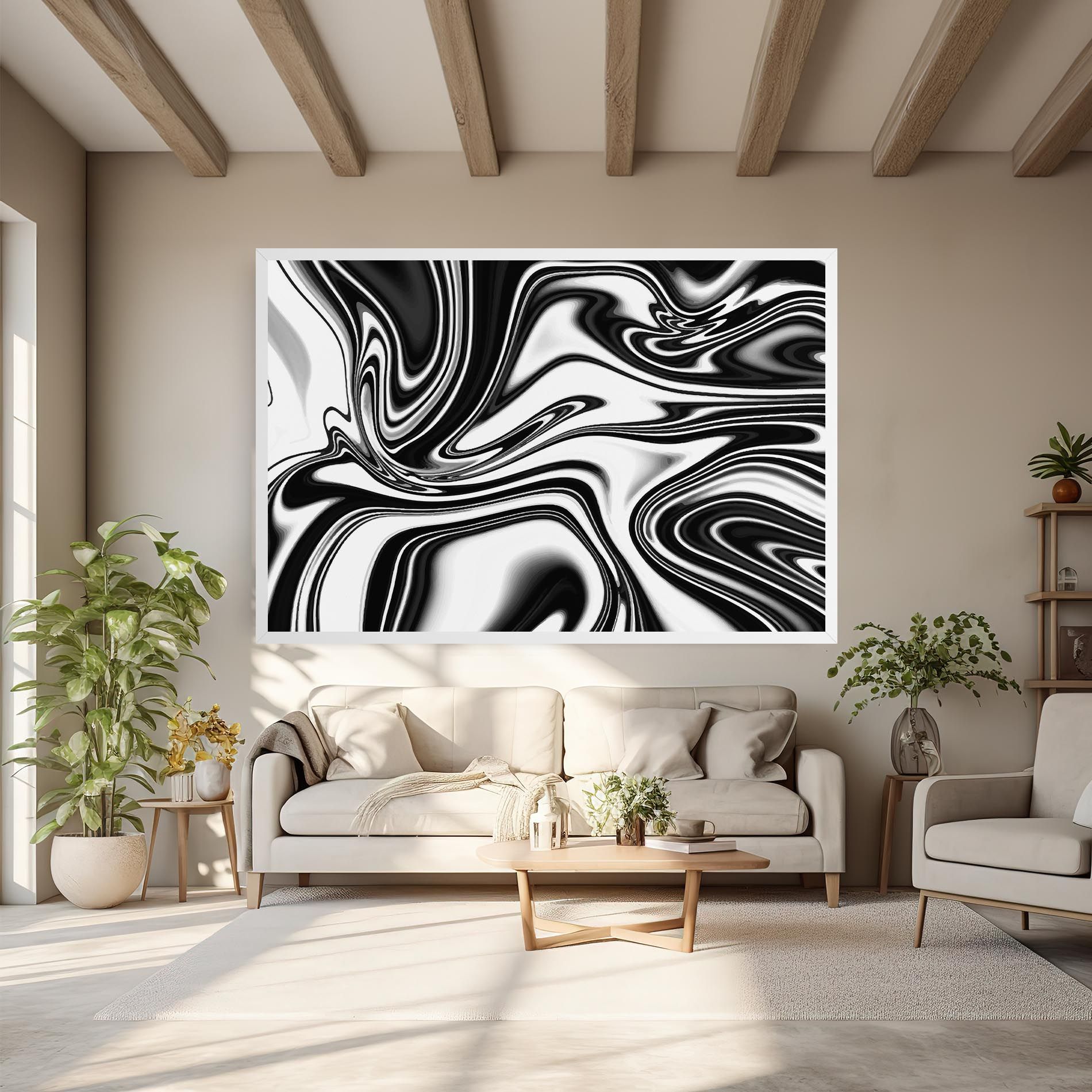 Black White Liquid mockup 6