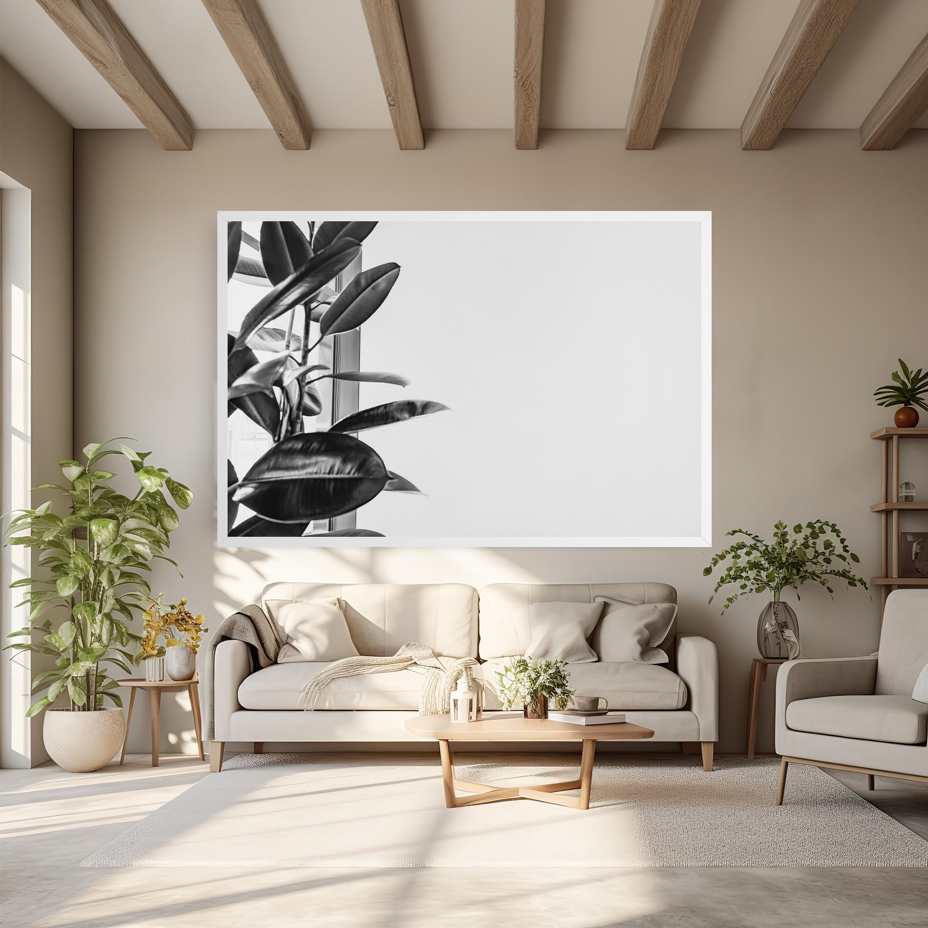 Leinwandbild Grey Plant mockup 6