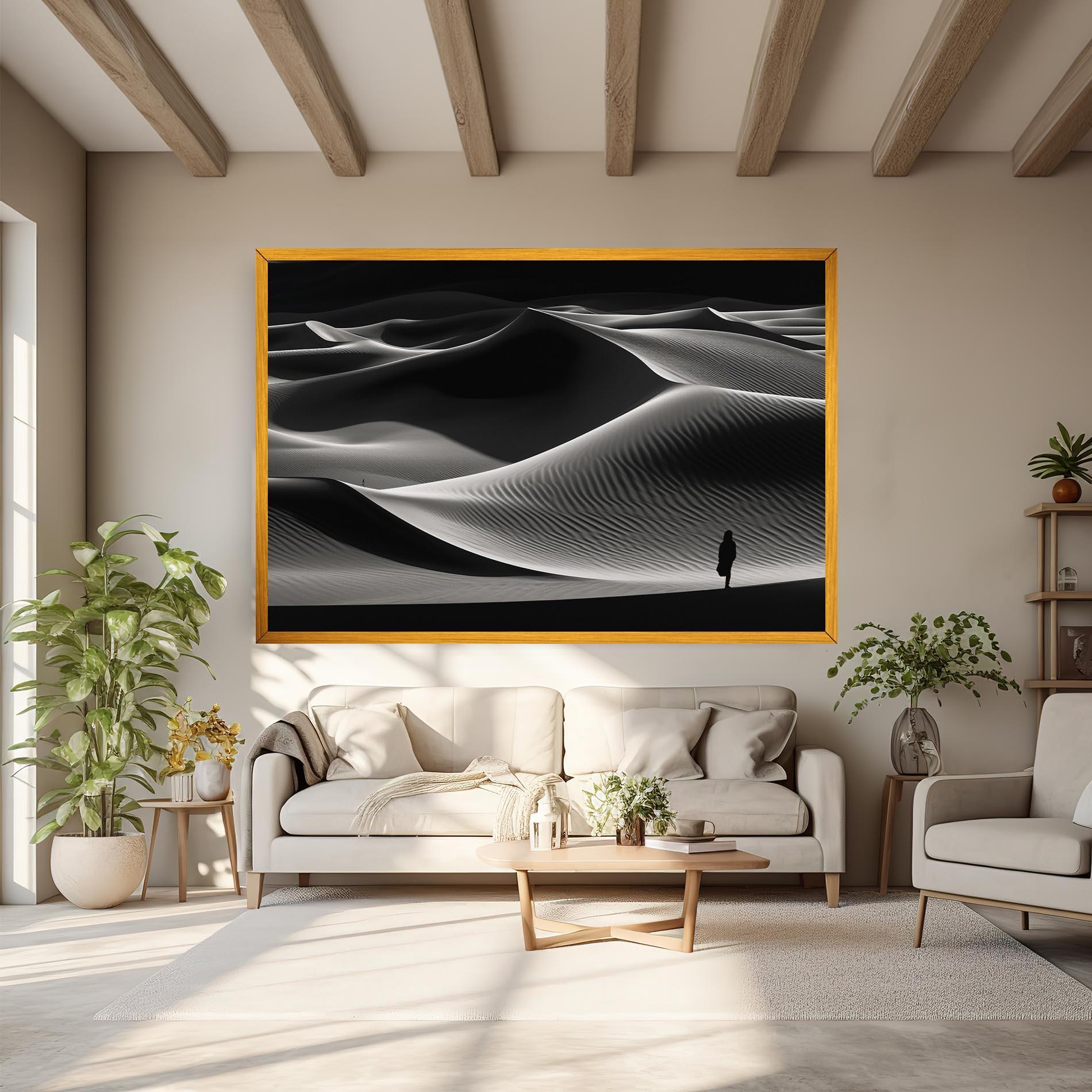Leinwandbild Dune Silhouette mockup 6