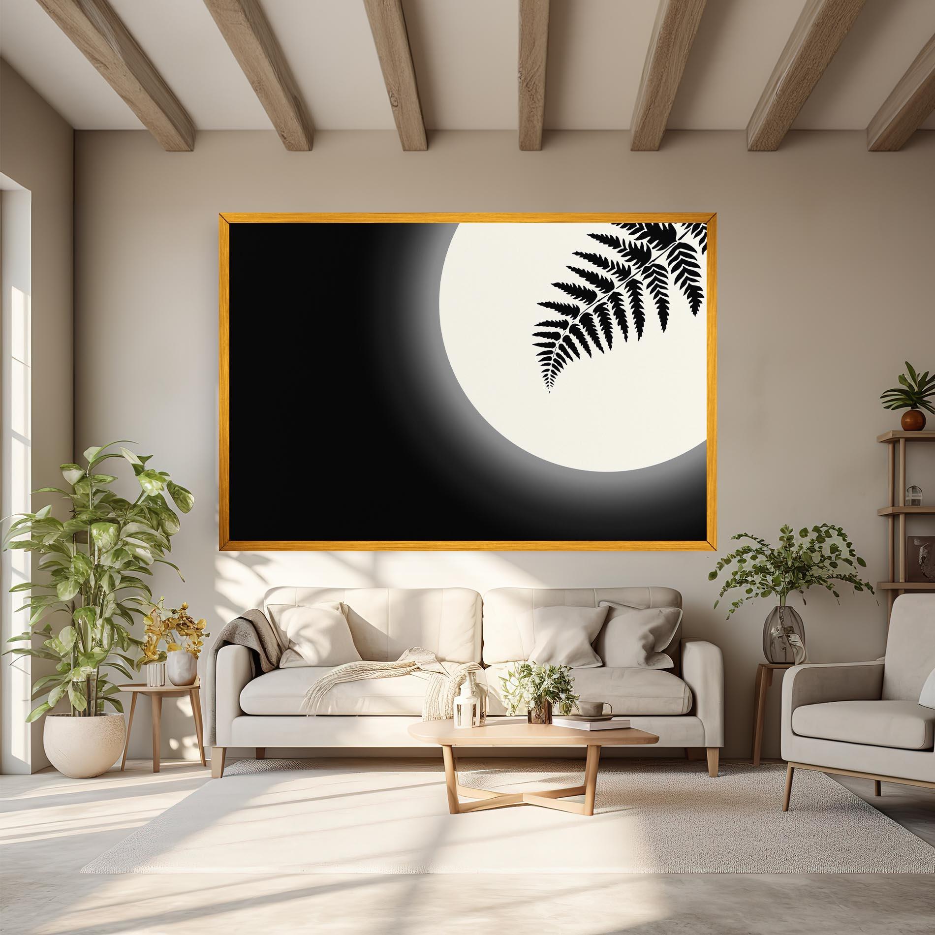 Leinwandbild Full Moon Leaf mockup 6