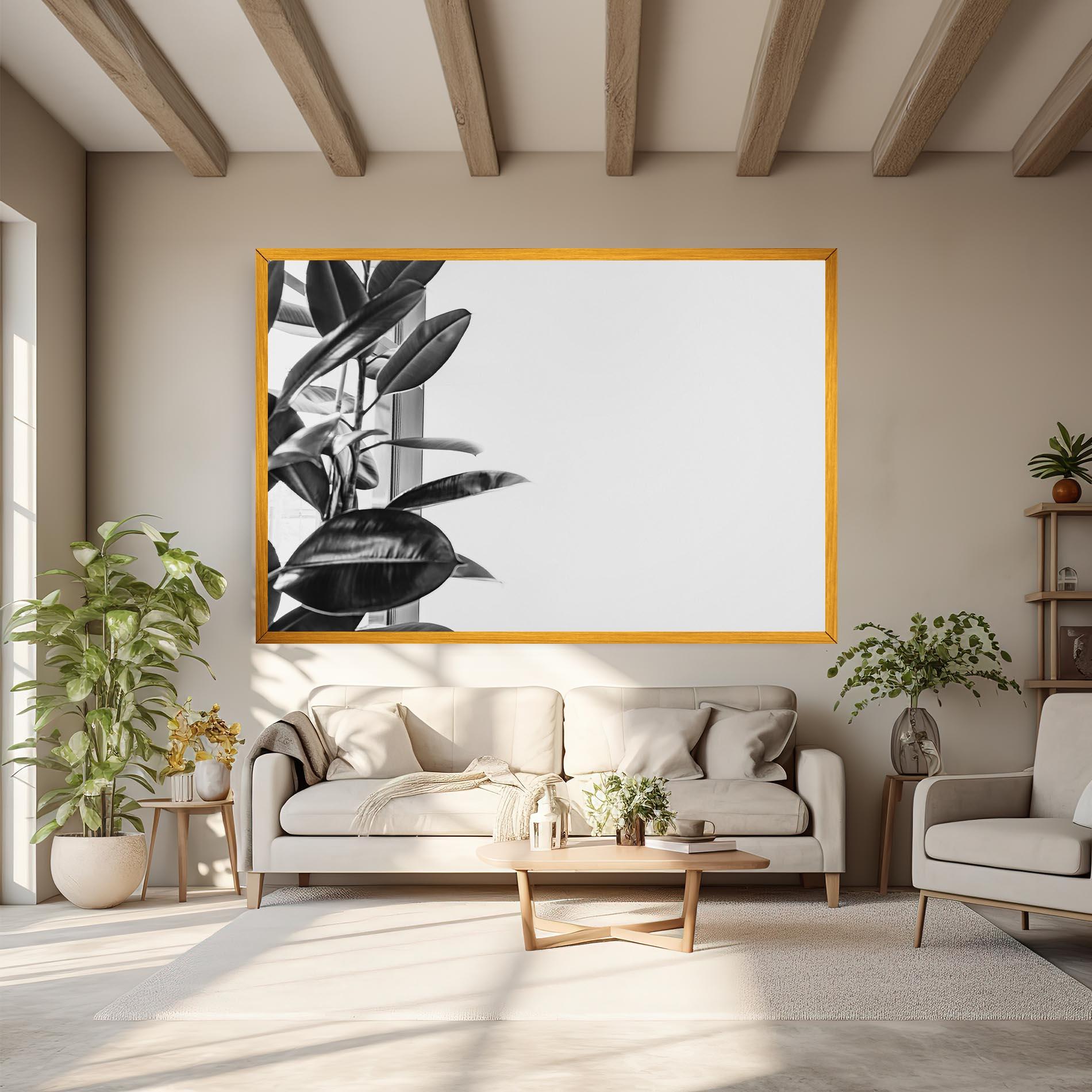 Leinwandbild Grey Plant mockup 6