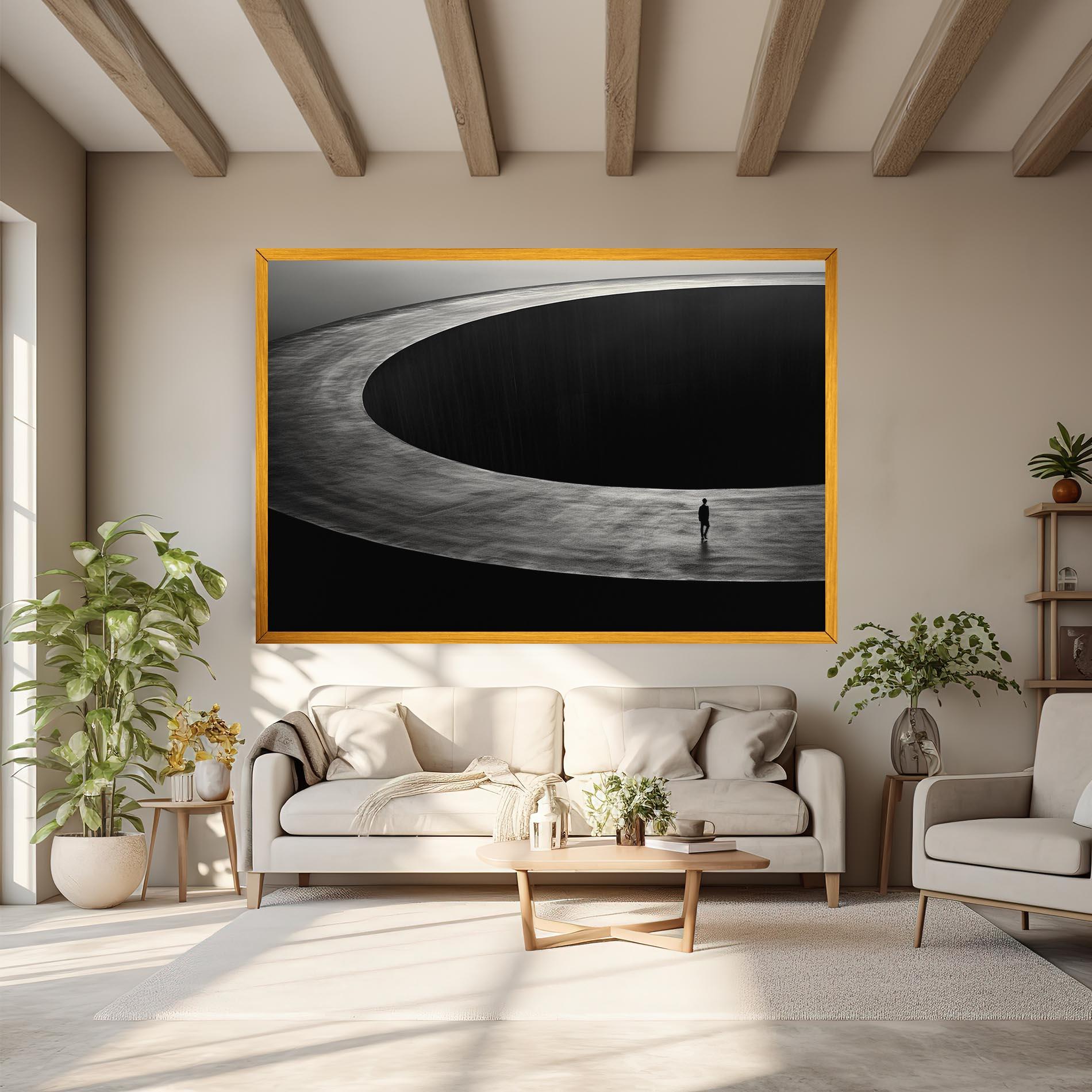 Leinwandbild Man Walking mockup 6