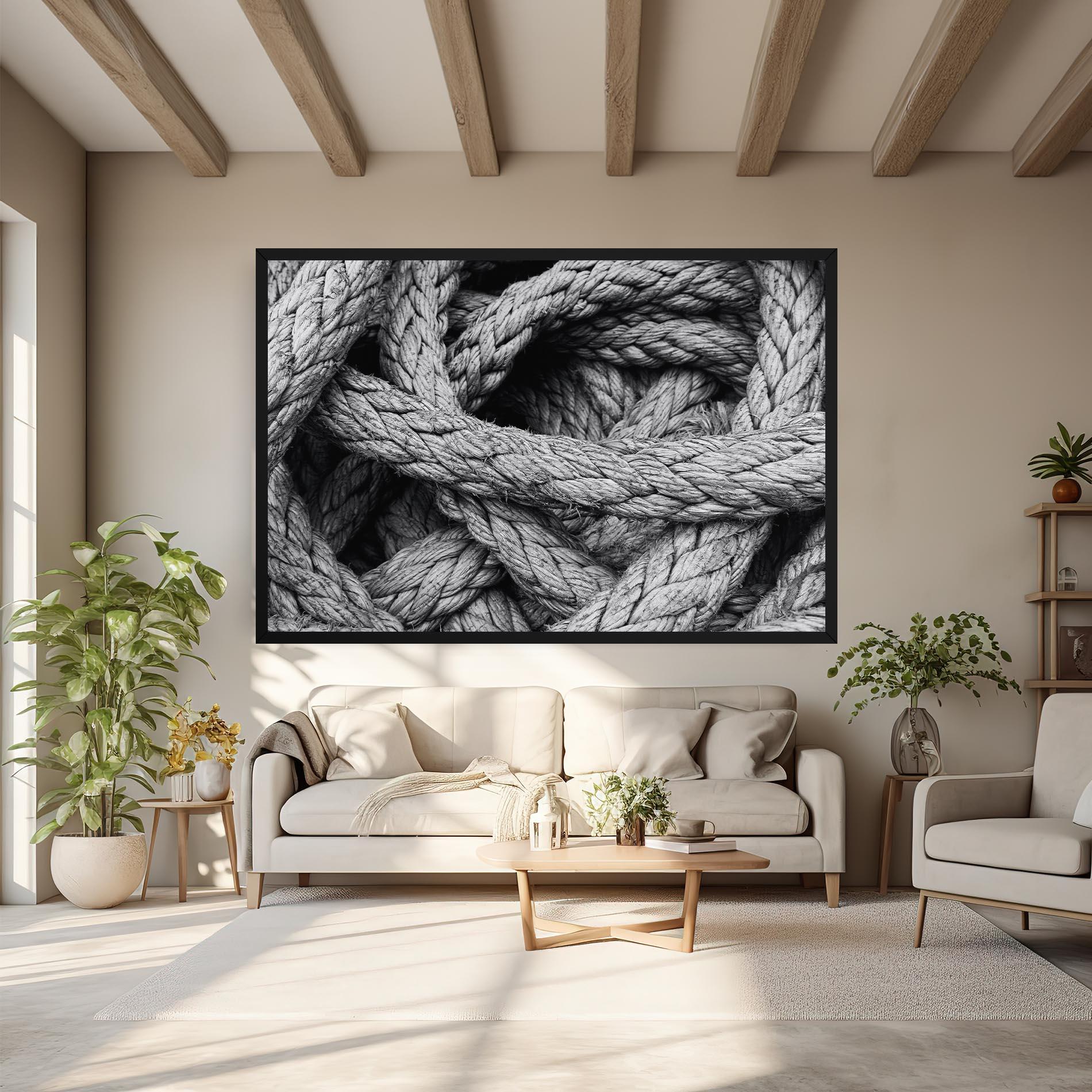 Leinwandbild Gray String mockup 6