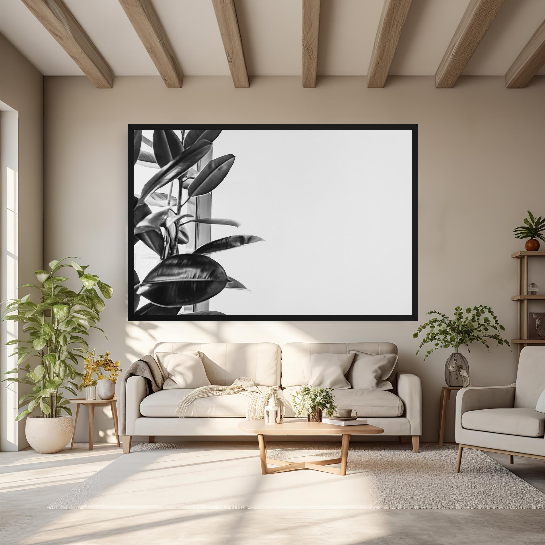 Leinwandbild Grey Plant mockup 6