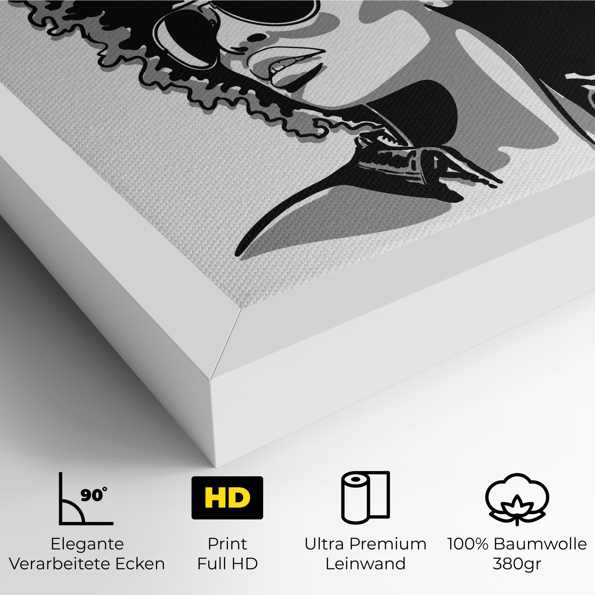 Leinwandbild Black Grasses mockup 4