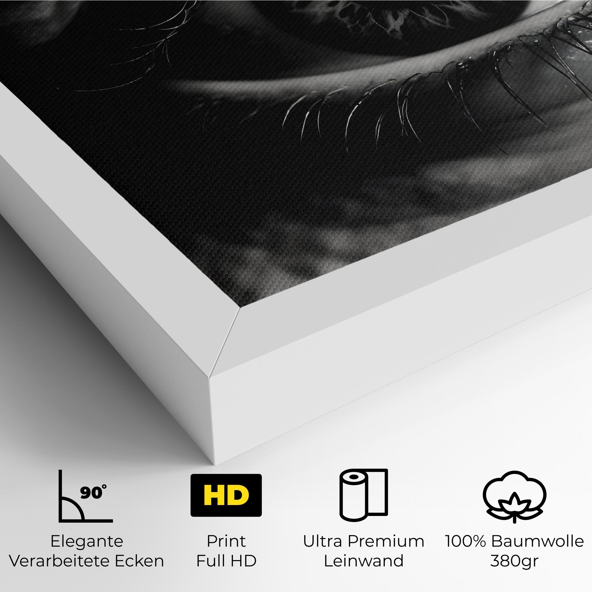 Leinwandbild Eye Close Up mockup 4