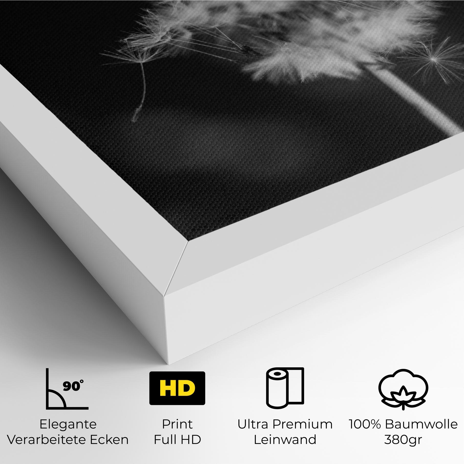 Leinwandbild Grey Dandelion mockup 4