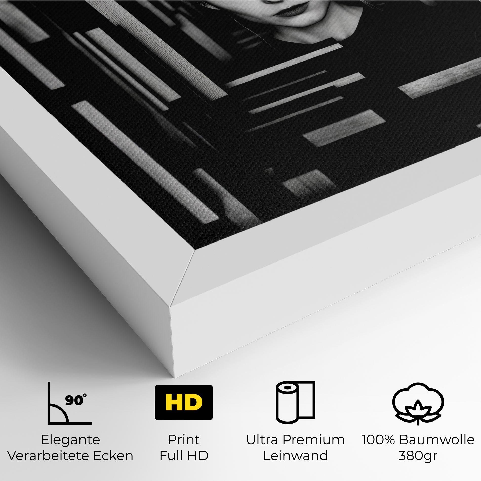 Leinwandbild Tunnel Woman mockup 4