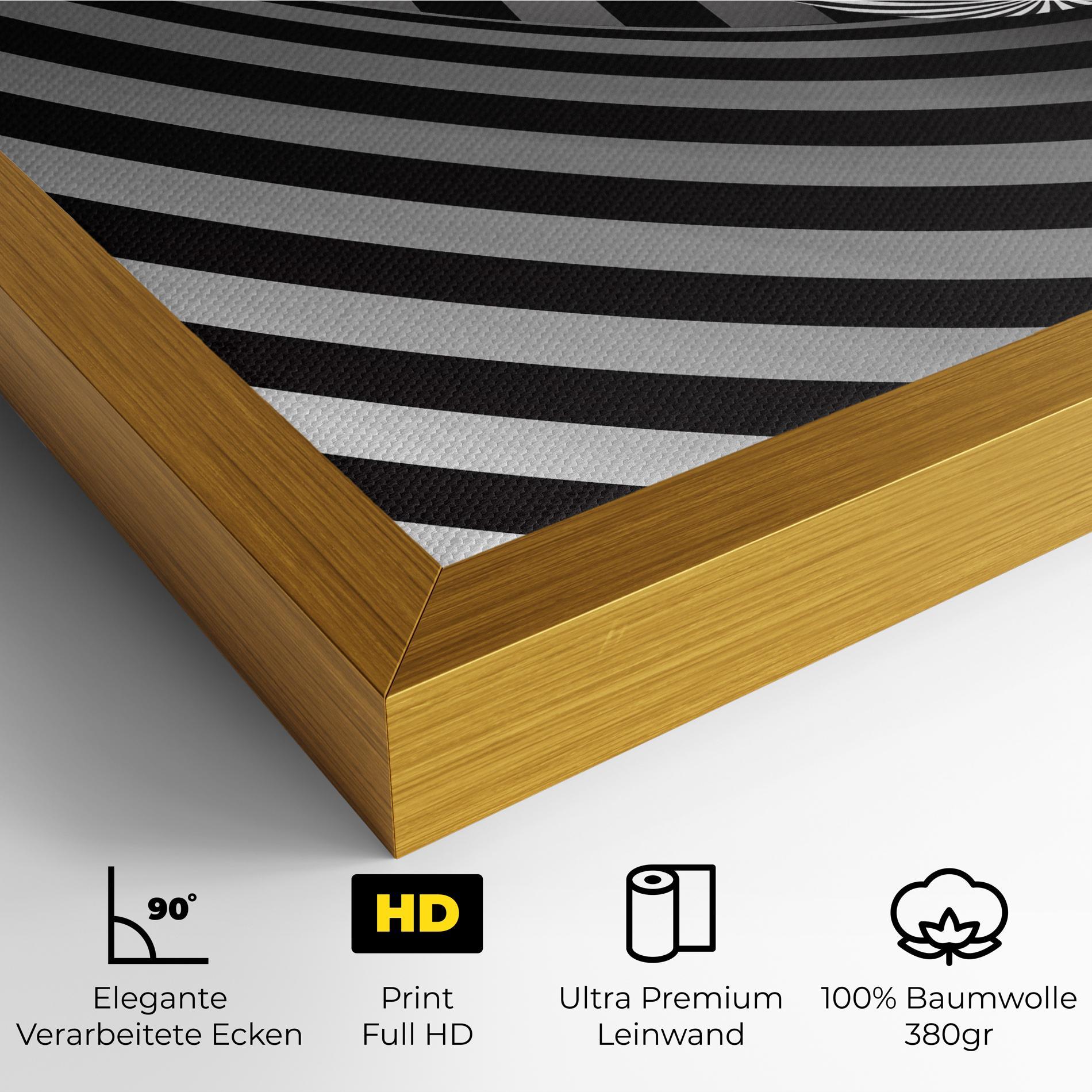 Leinwandbild 3d Zebra Ball mockup 4