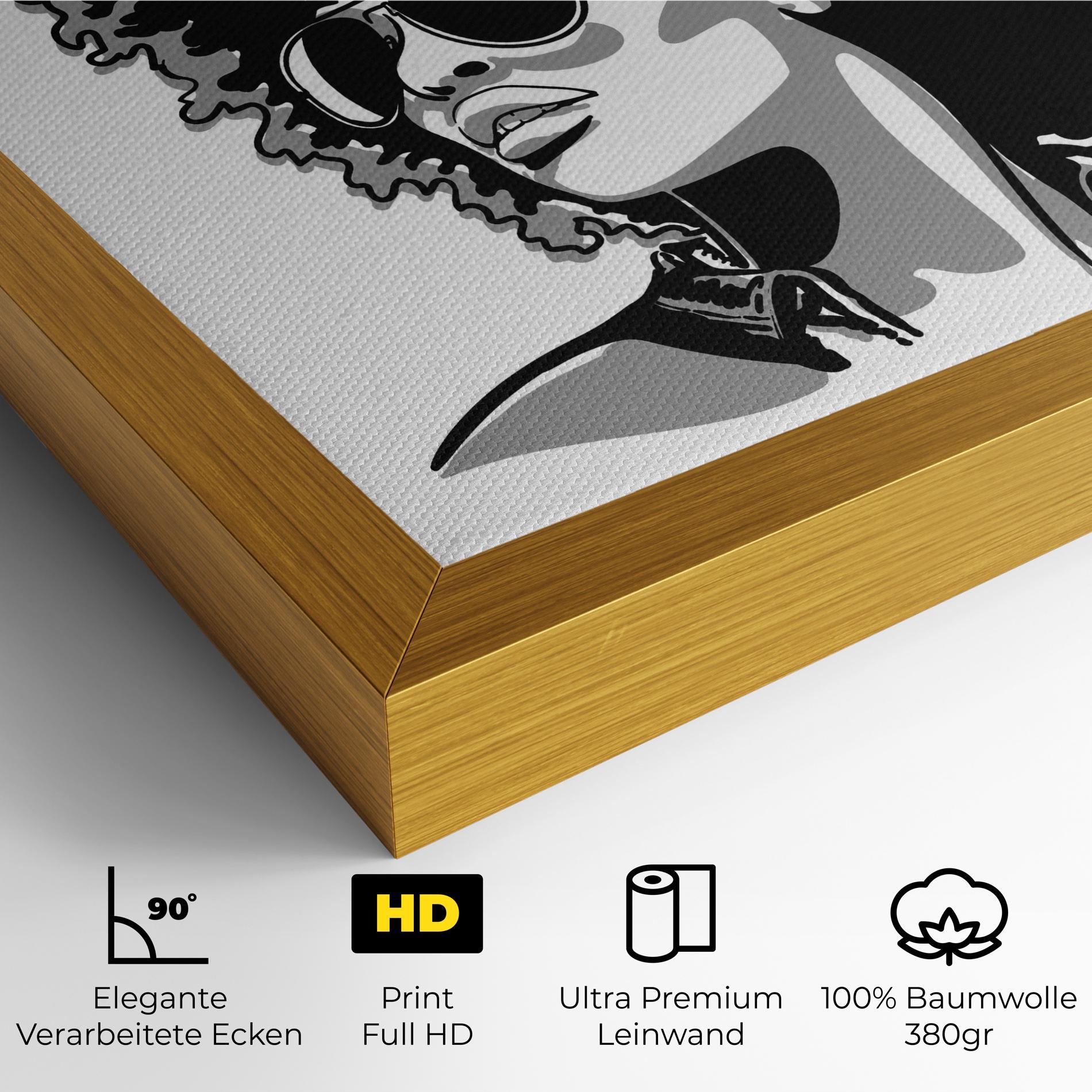 Leinwandbild Black Grasses mockup 4