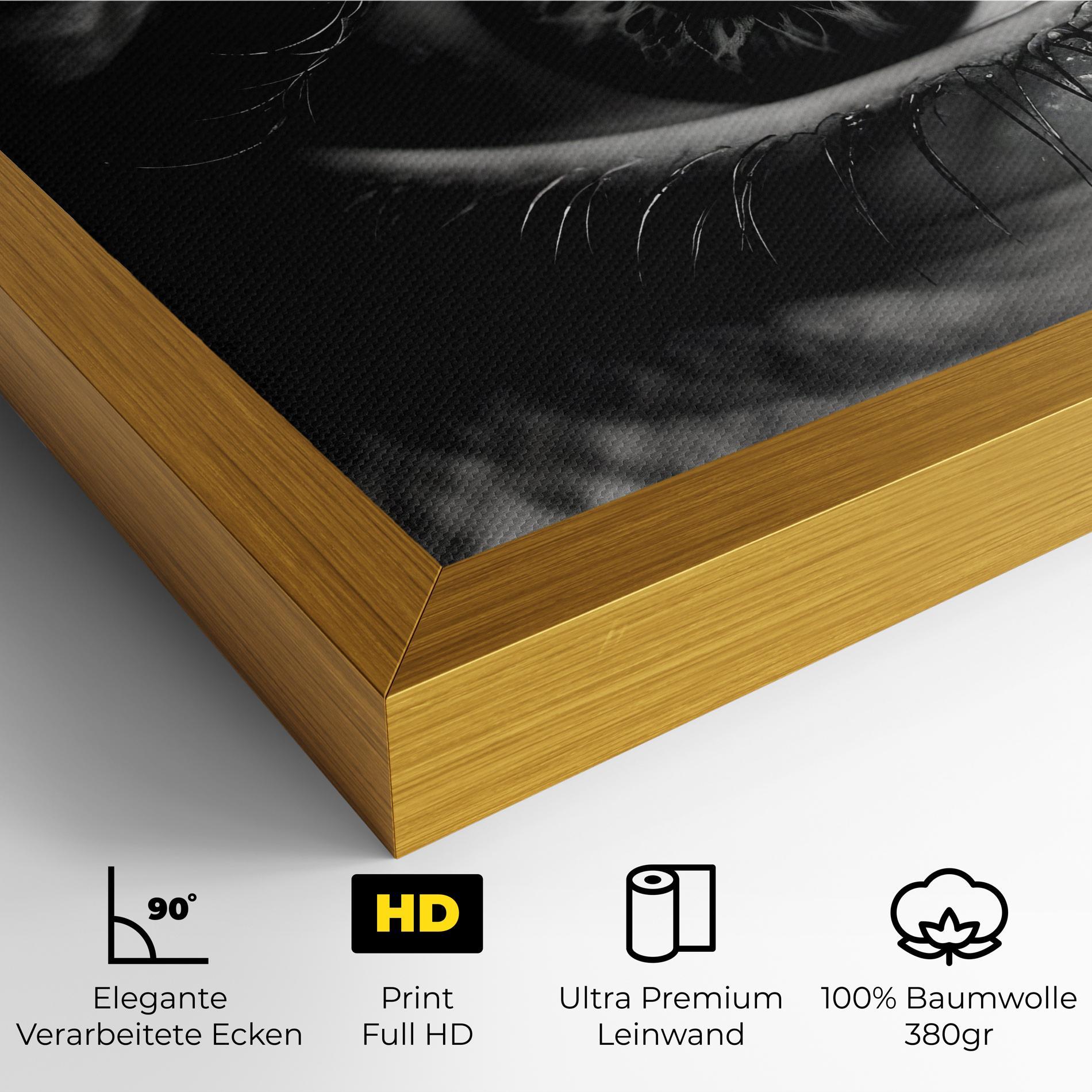 Leinwandbild Eye Close Up mockup 4