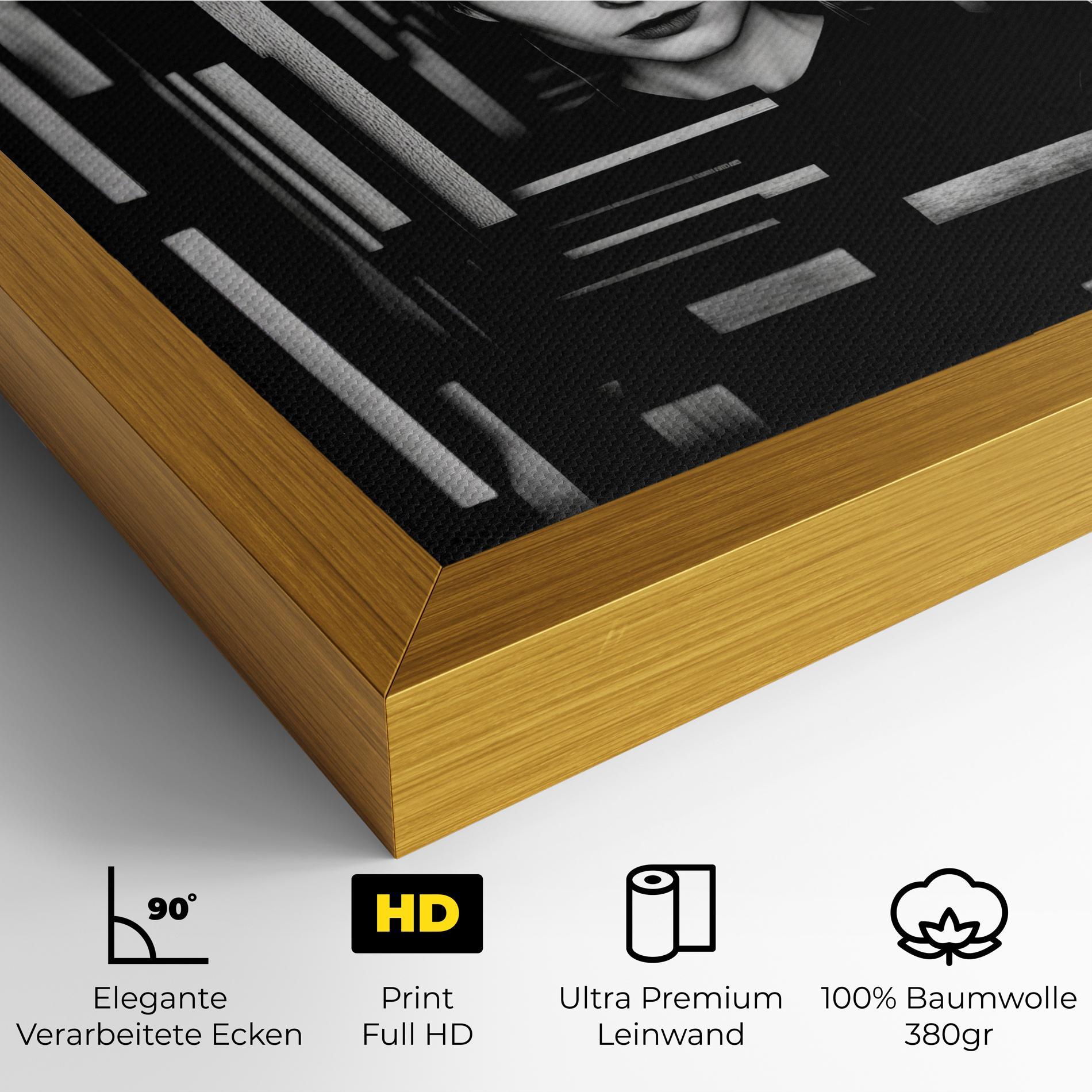 Leinwandbild Tunnel Woman mockup 4