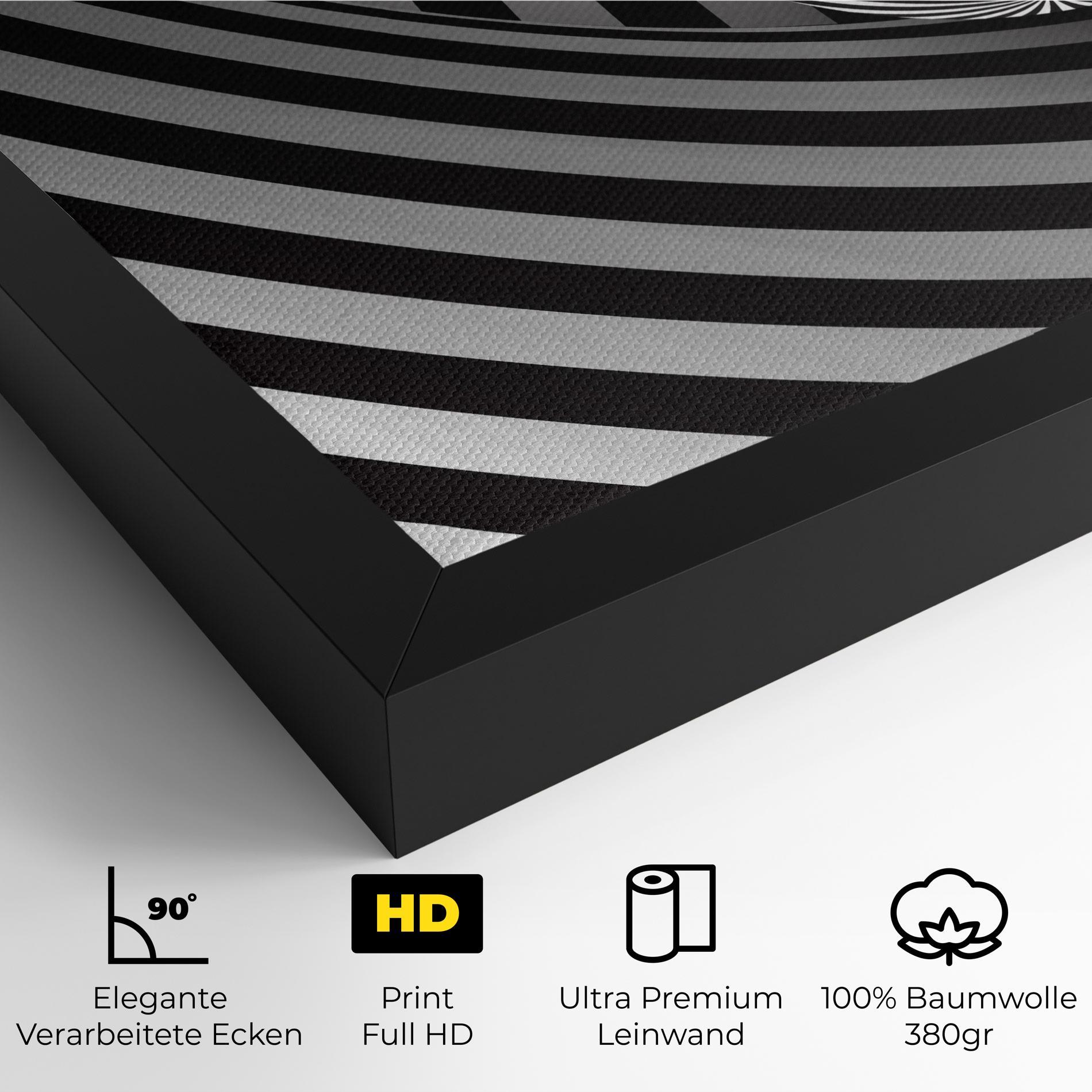 Leinwandbild 3d Zebra Ball mockup 4