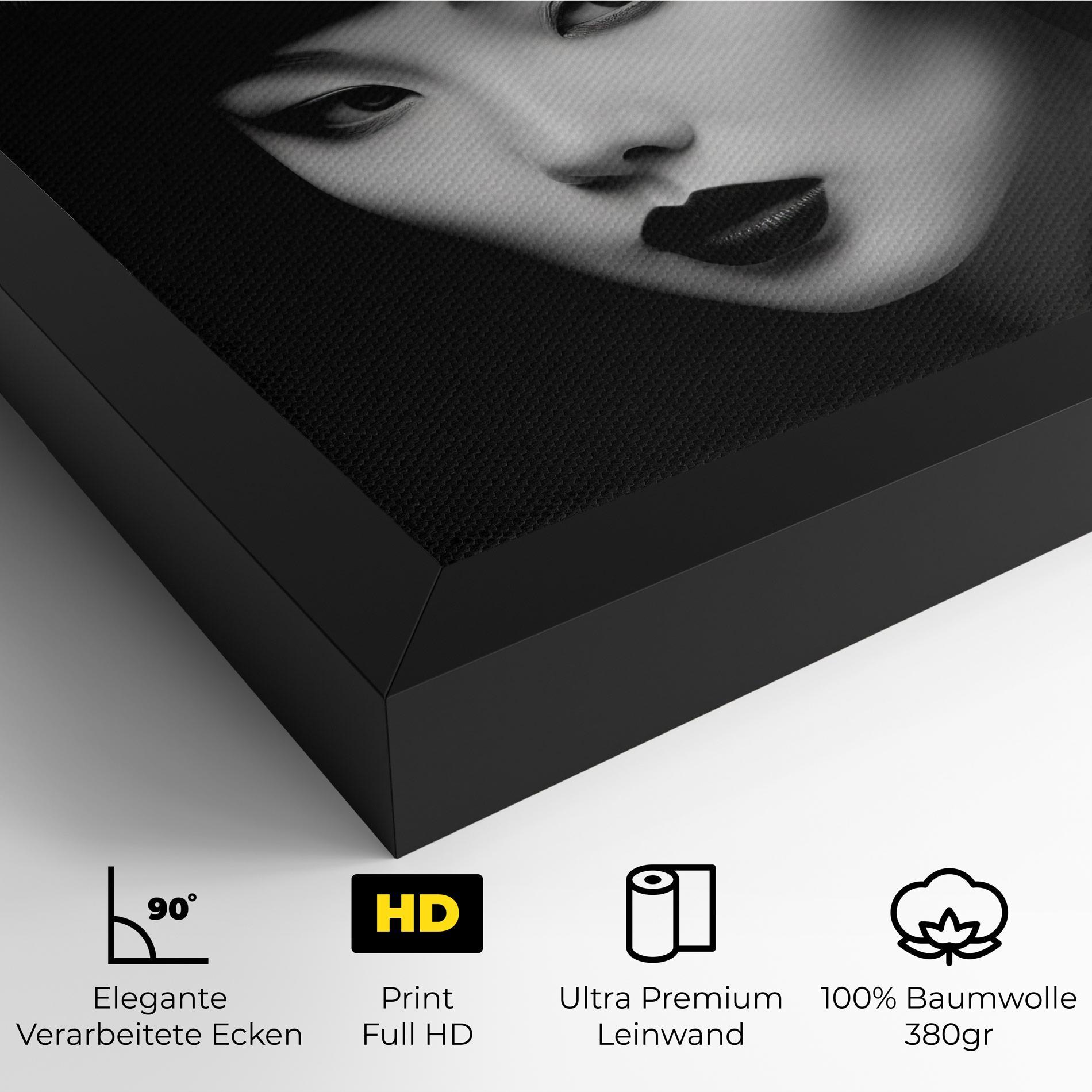 Leinwandbild Abstract Asian Woman mockup 4