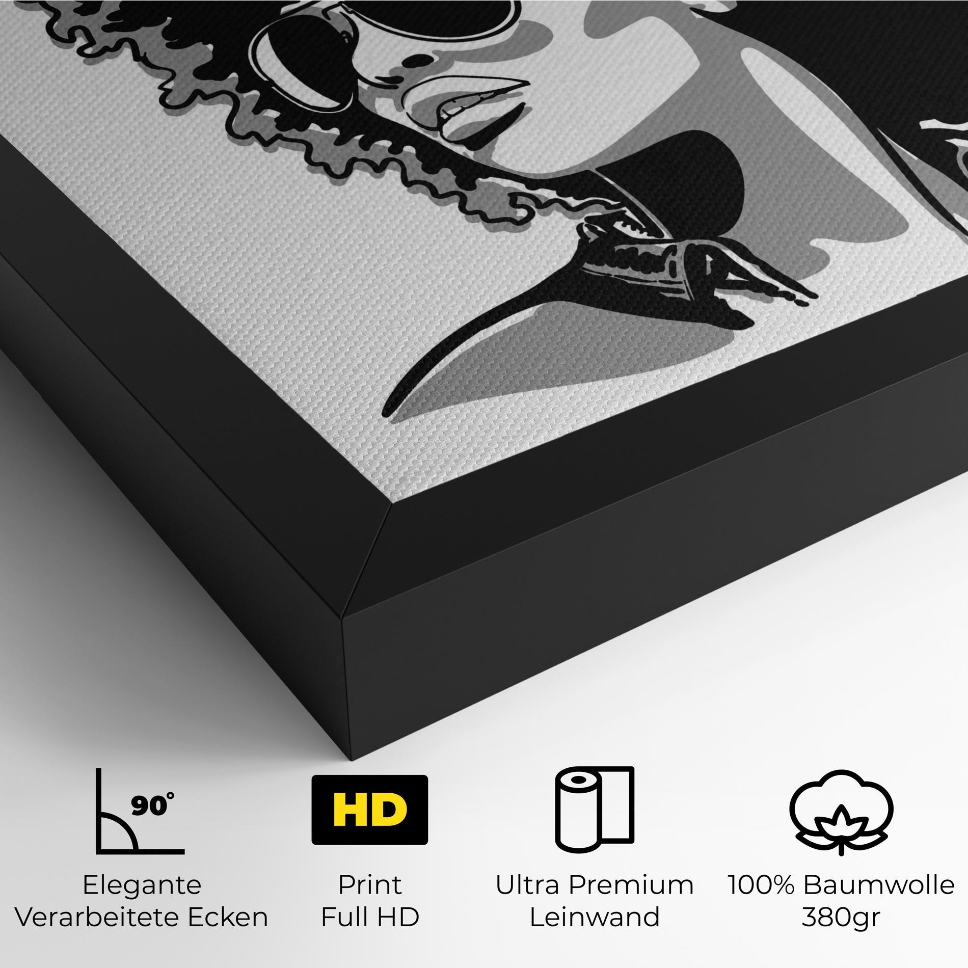 Leinwandbild Black Grasses mockup 4