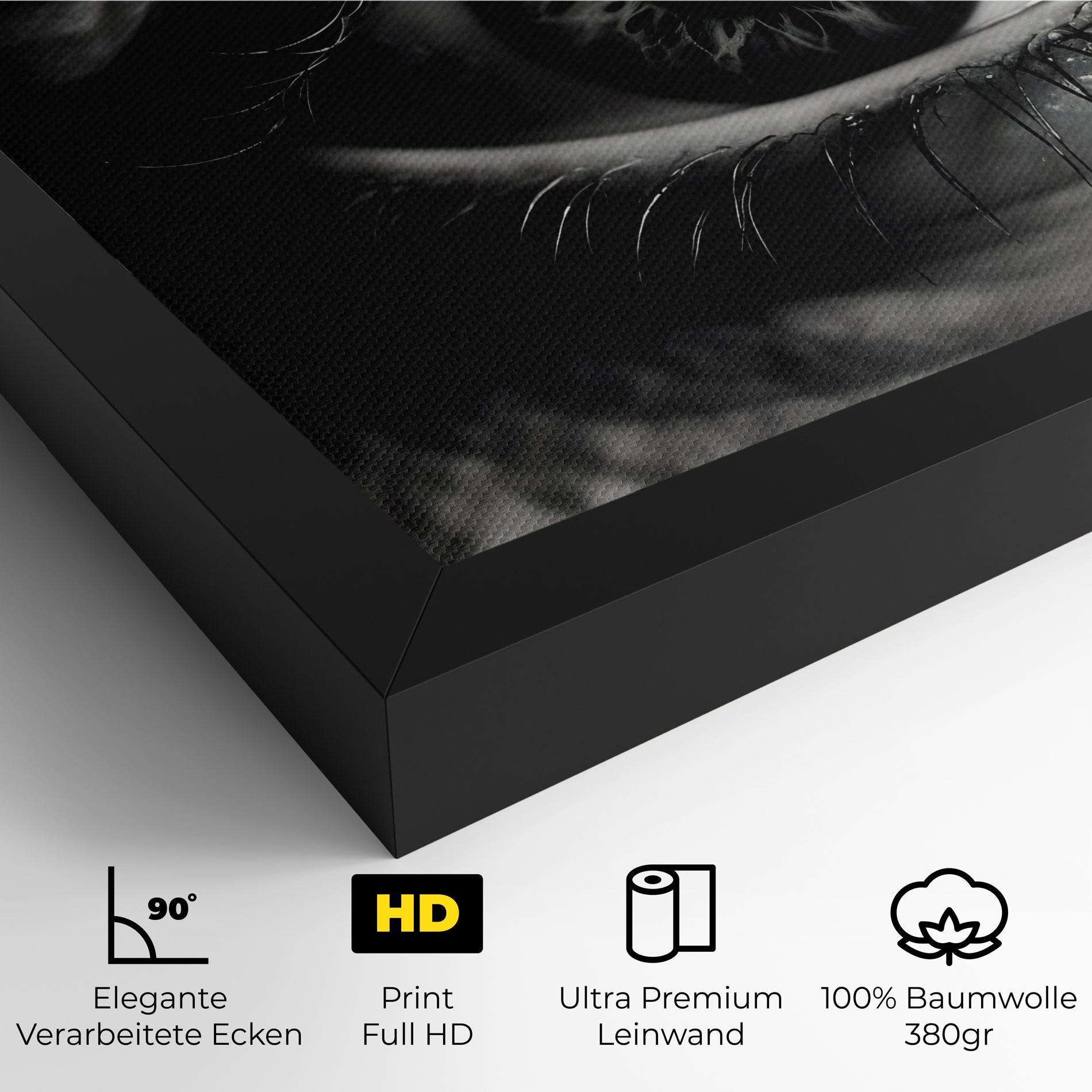 Leinwandbild Eye Close Up mockup 4