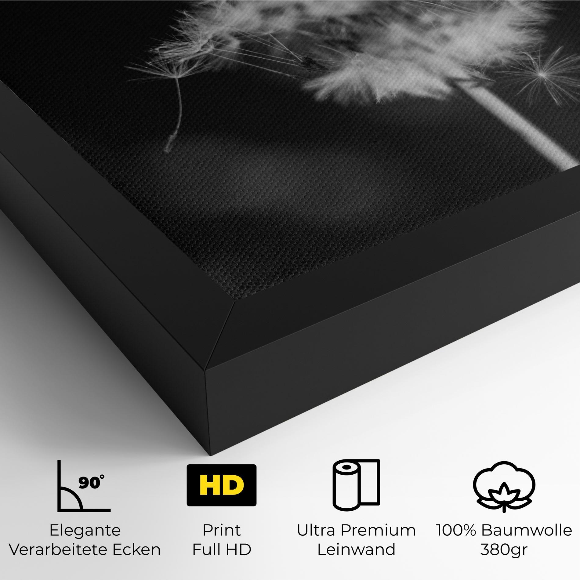 Leinwandbild Grey Dandelion mockup 4
