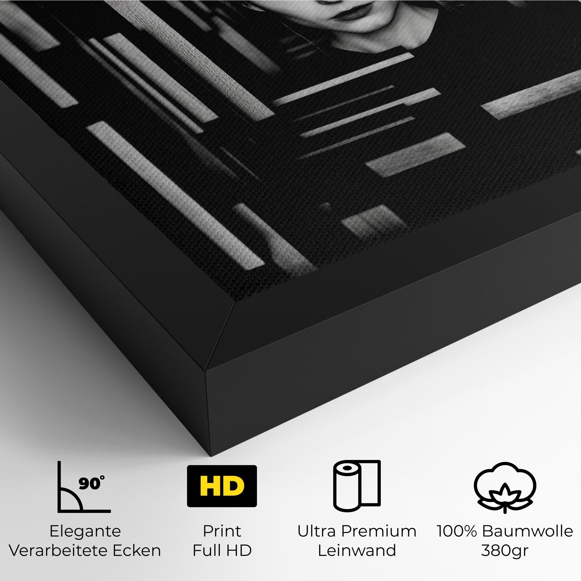 Leinwandbild Tunnel Woman mockup 4