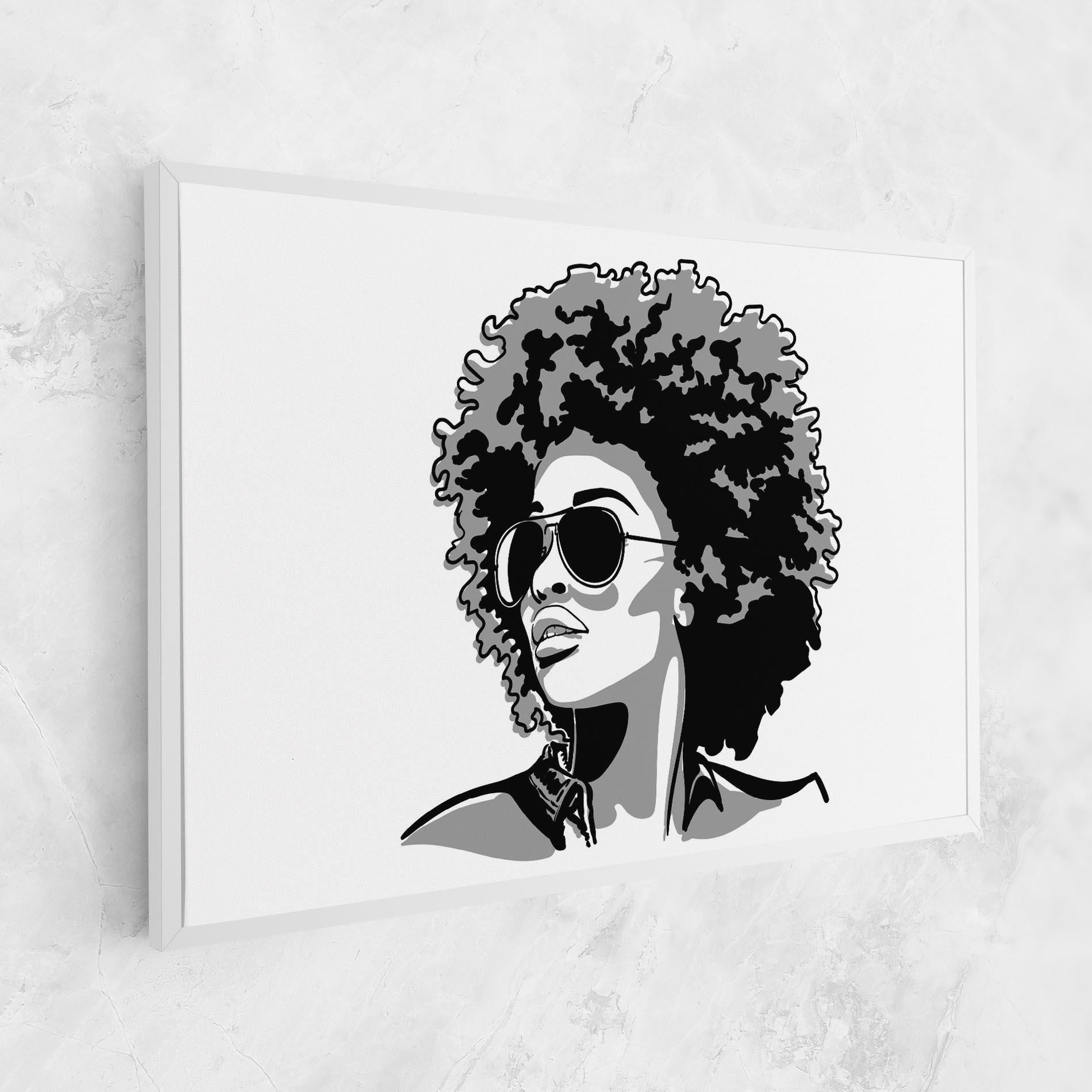 Leinwandbild Black Grasses mockup 1