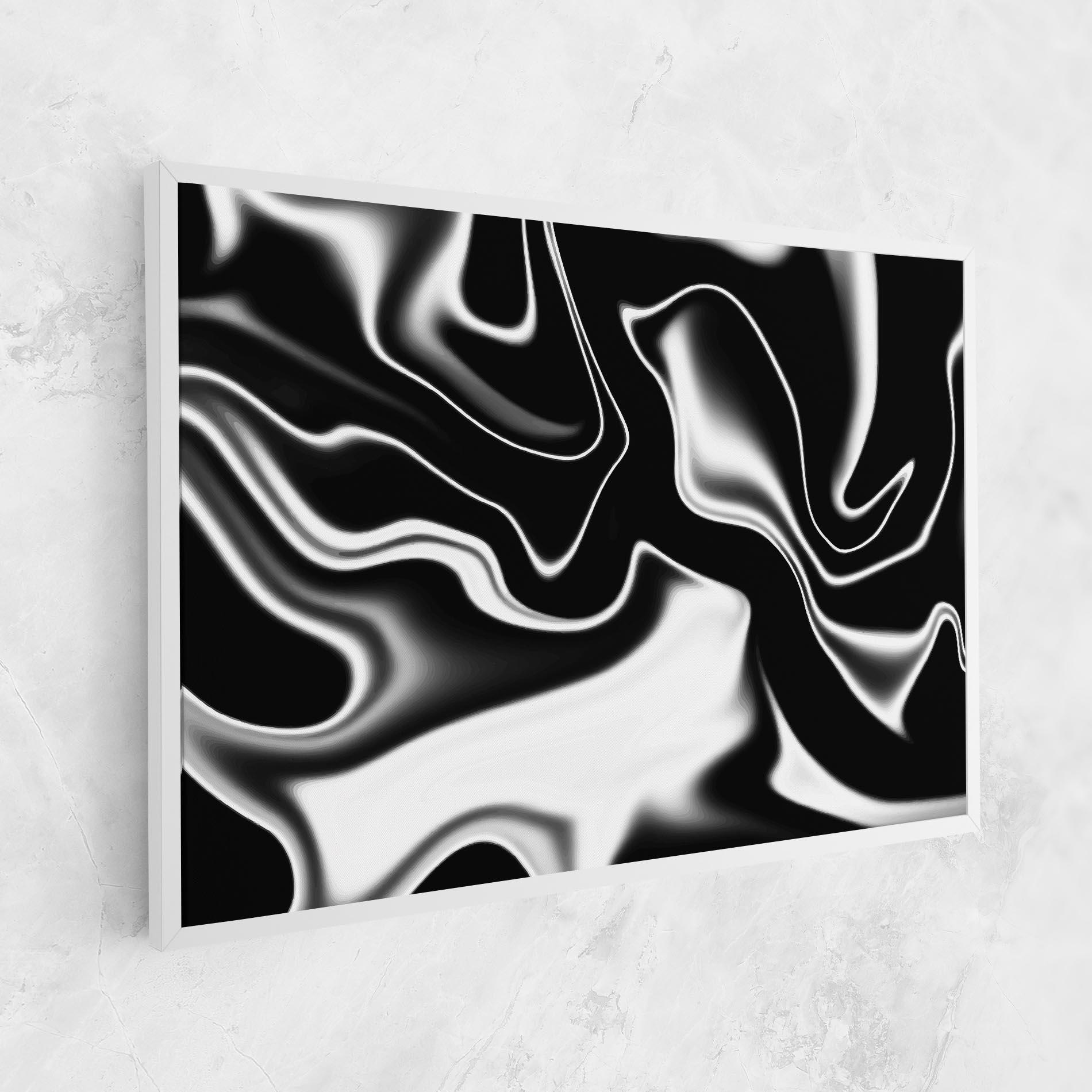 Leinwandbild Black Metalic Art mockup 1