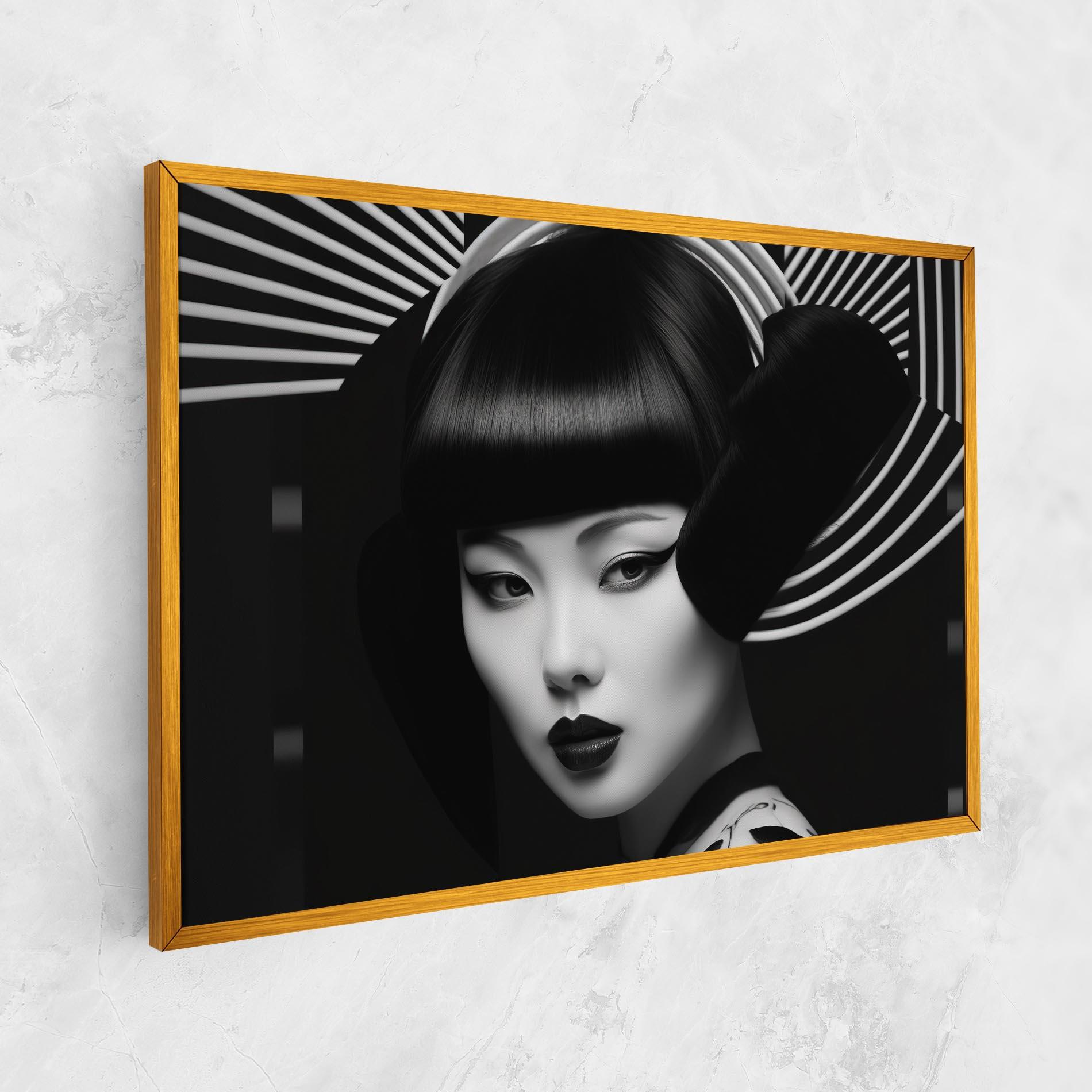 Leinwandbild Abstract Asian Woman mockup 1