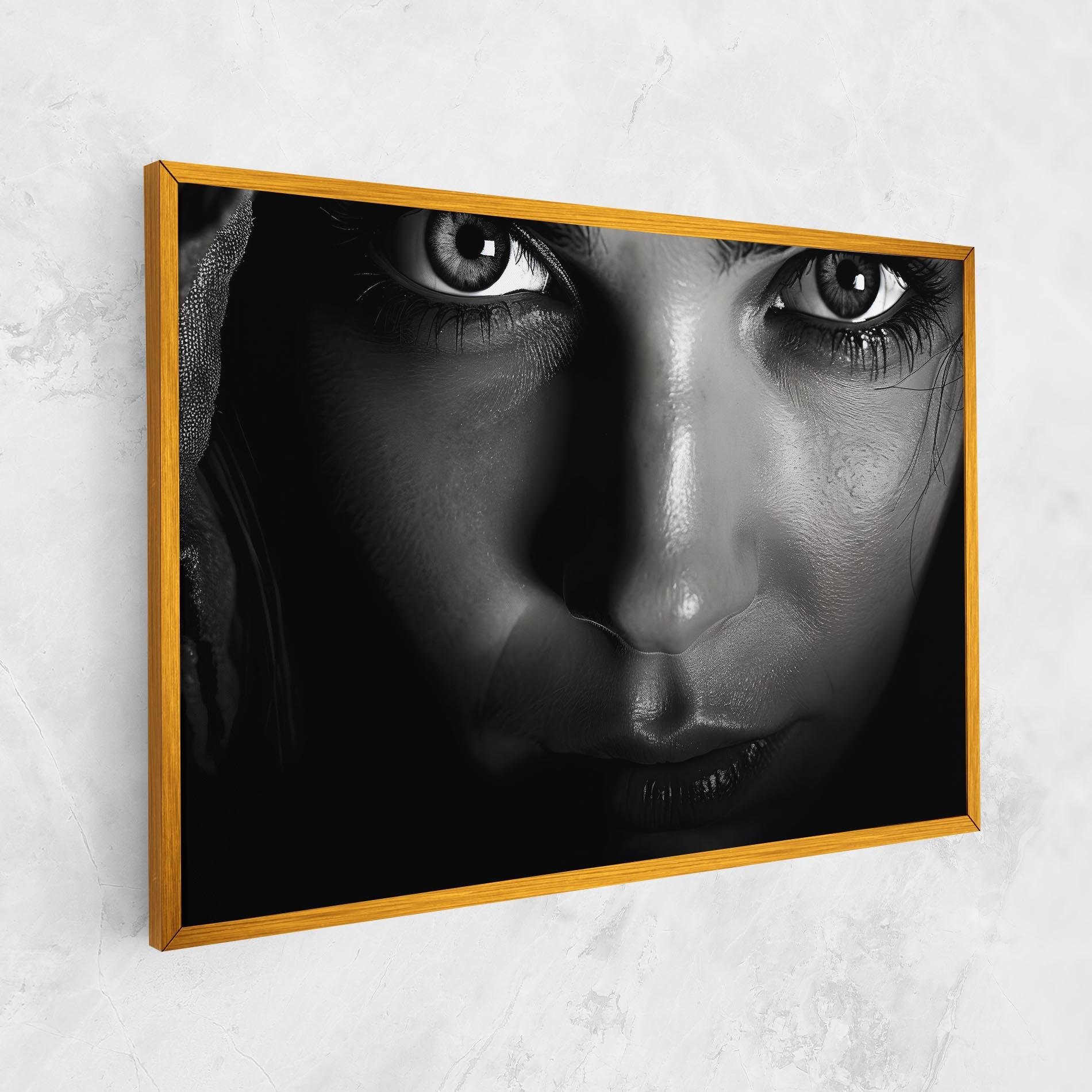 Leinwandbild Closeup Portrait mockup 1