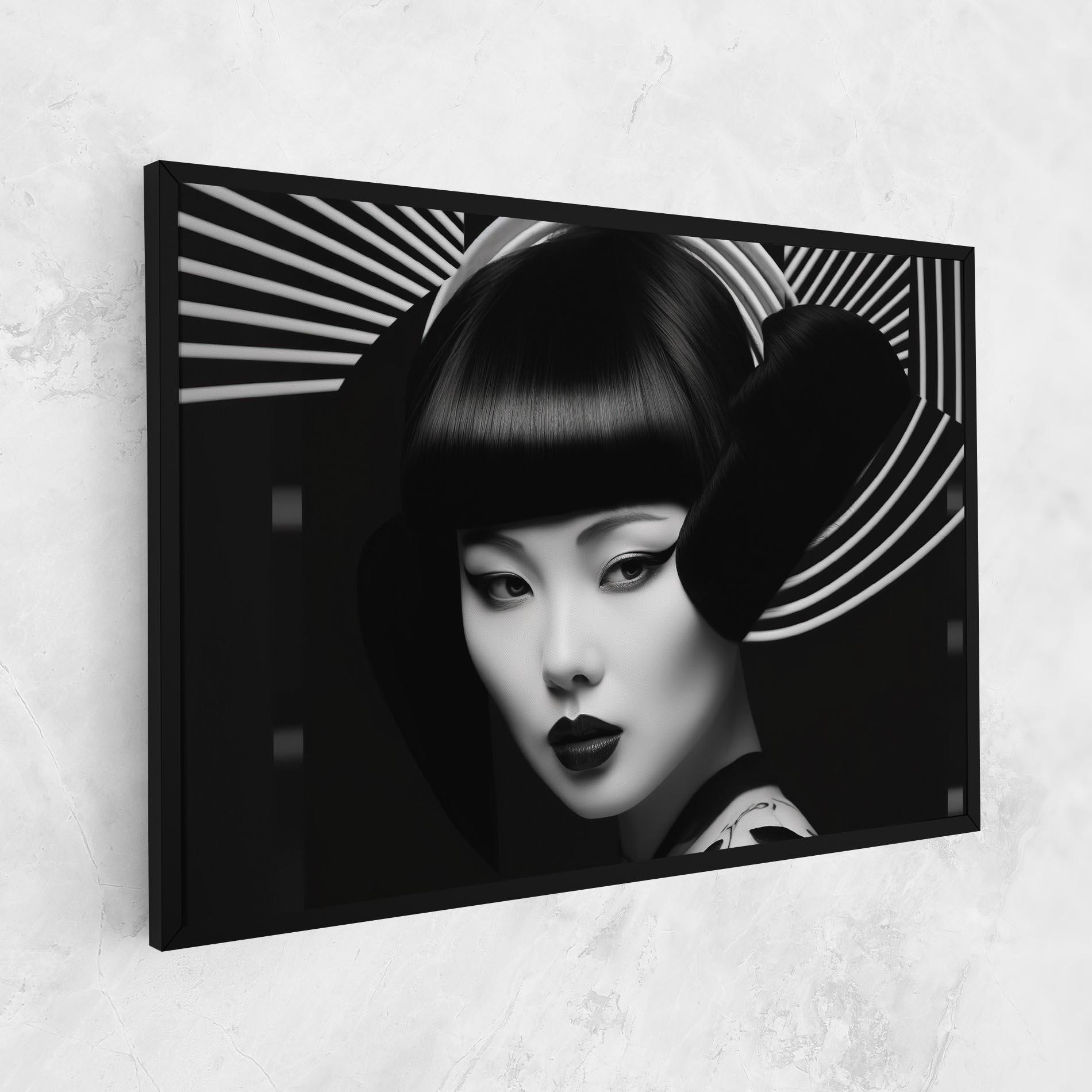 Leinwandbild Abstract Asian Woman mockup 1