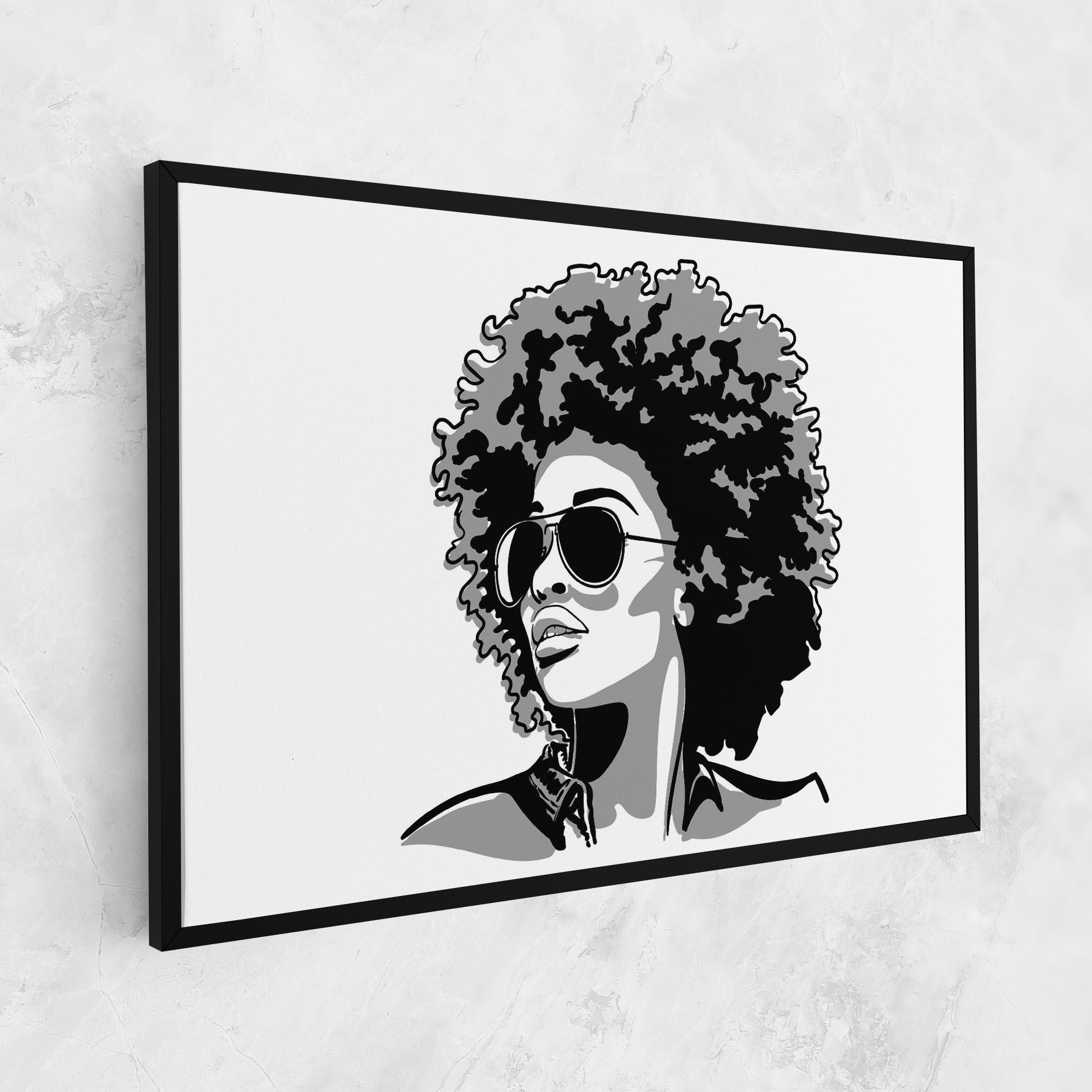 Leinwandbild Black Grasses mockup 1