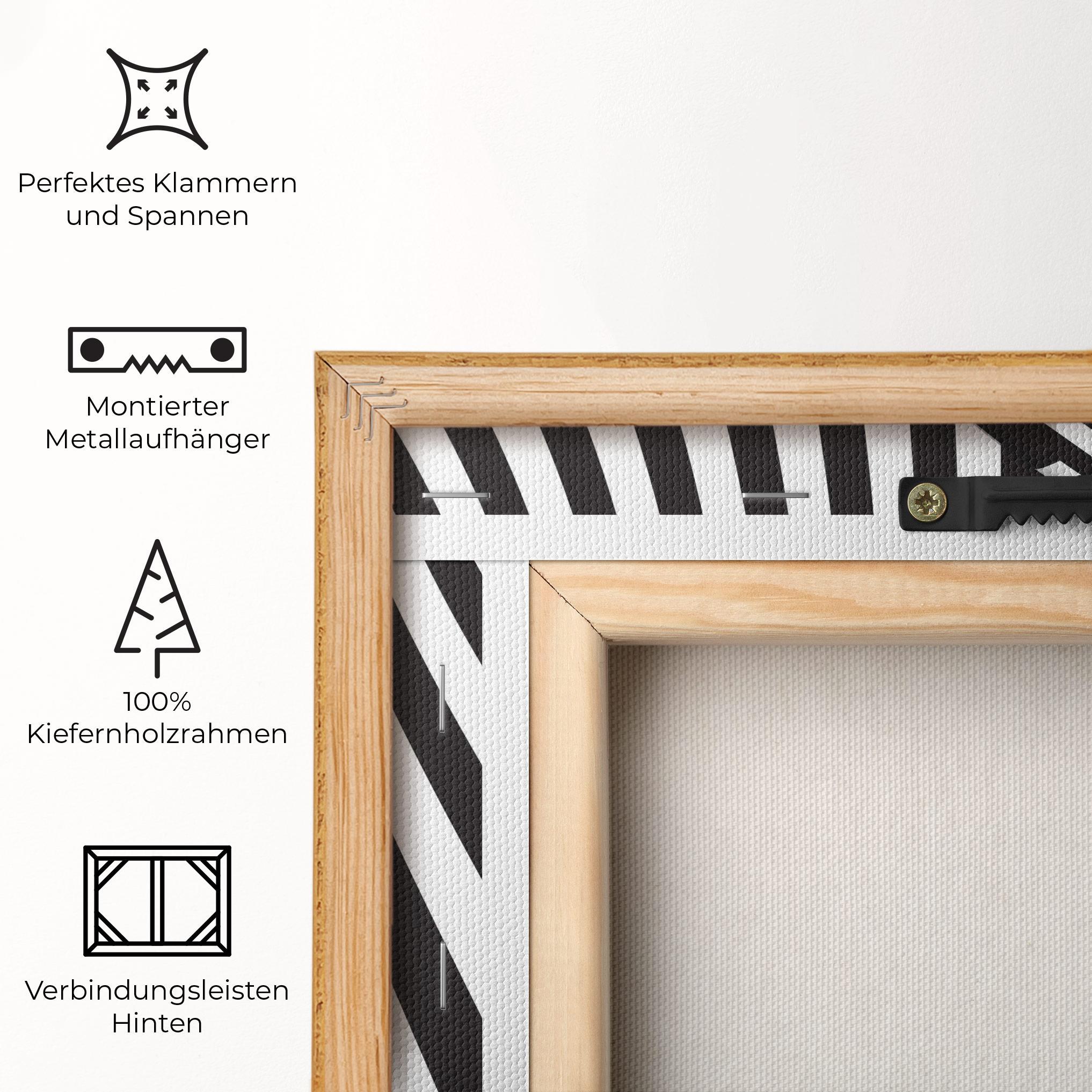 Leinwandbild 3d Ball Zebra mockup 5