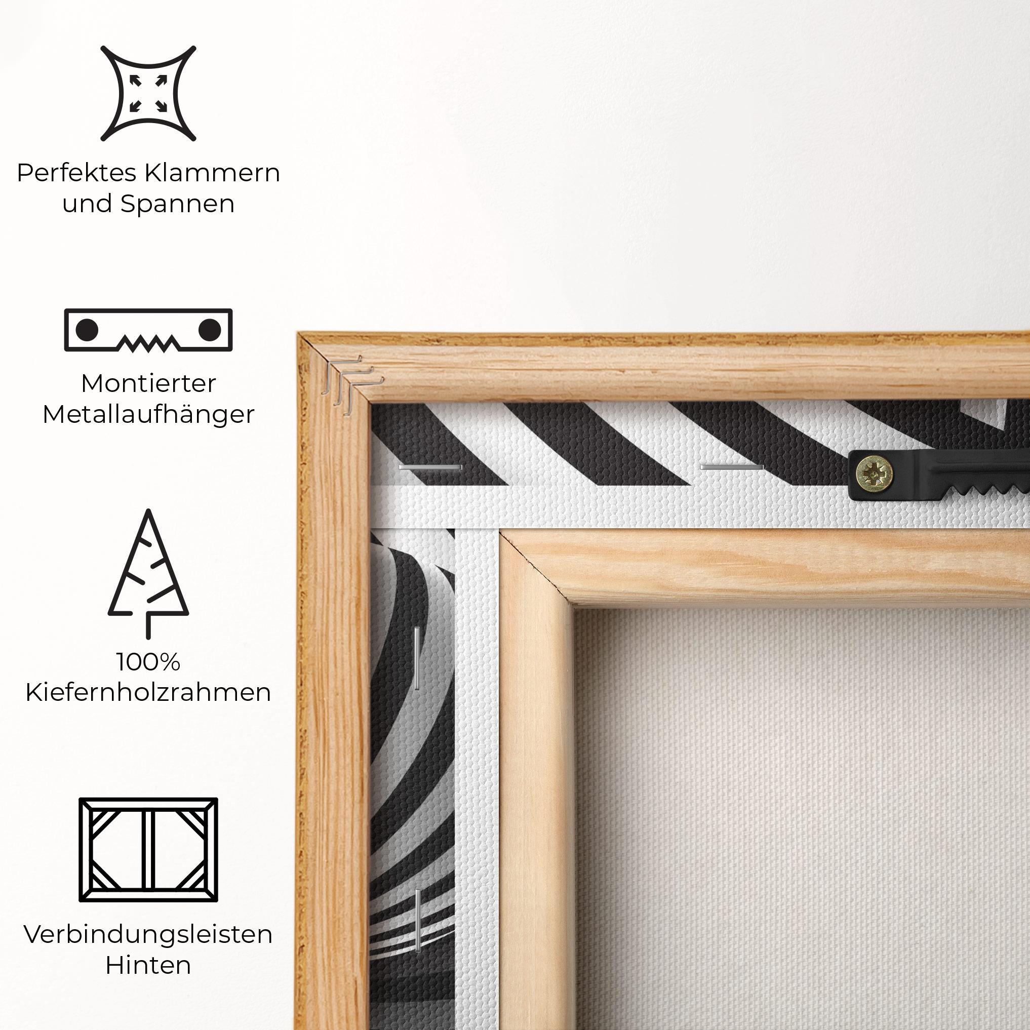 Leinwandbild 3d Zebra Ball mockup 5