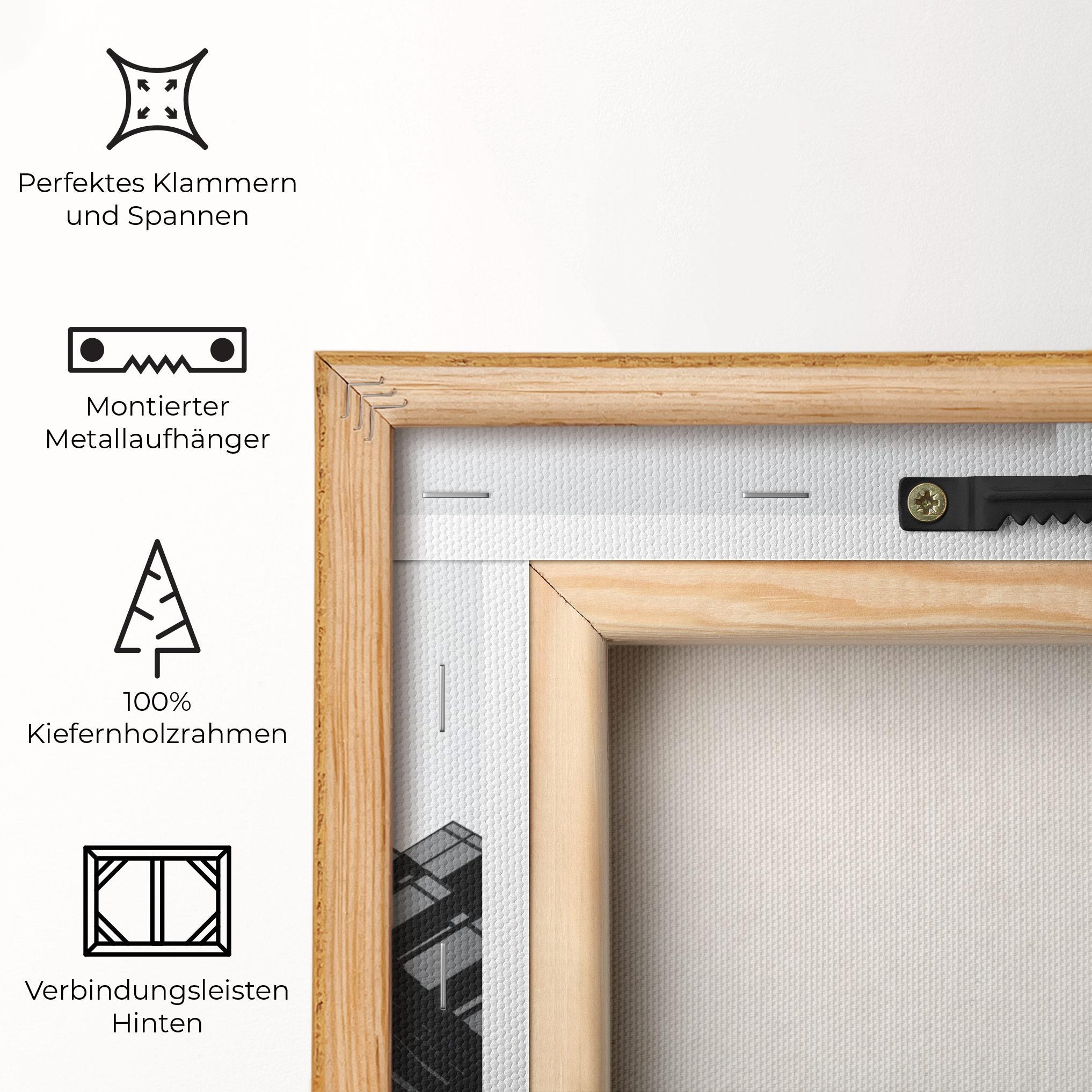 Leinwandbild Black Building mockup 5