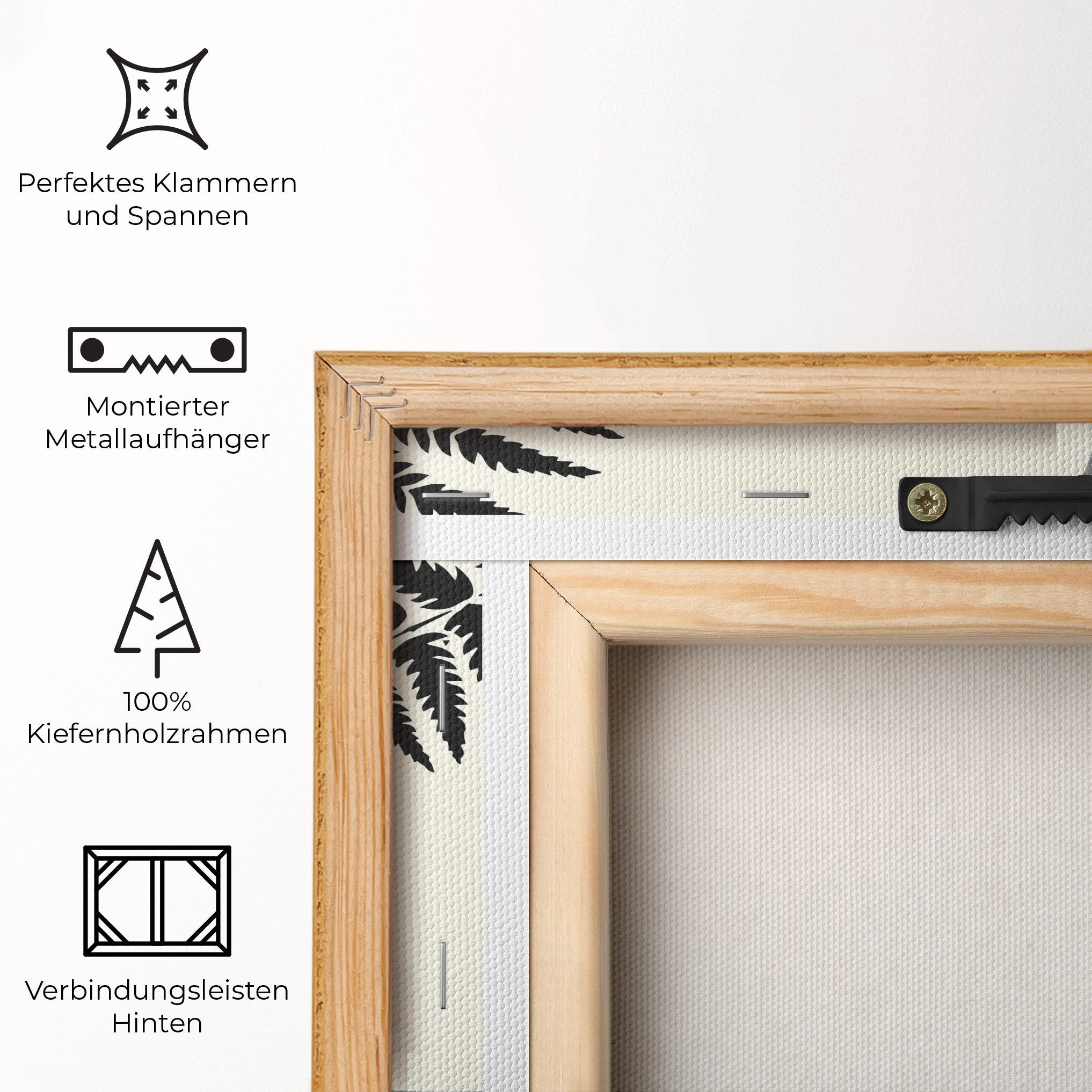 Leinwandbild Full Moon Leaf mockup 5