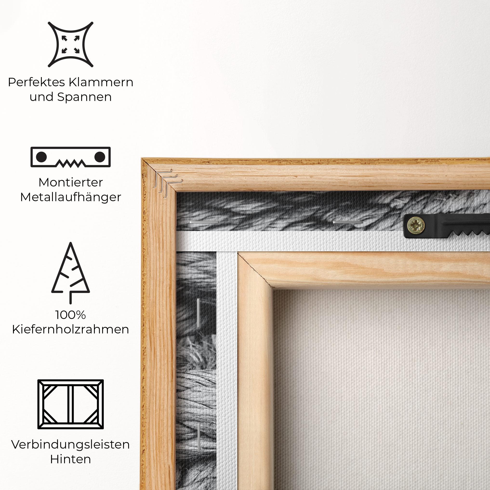 Leinwandbild Gray String mockup 5