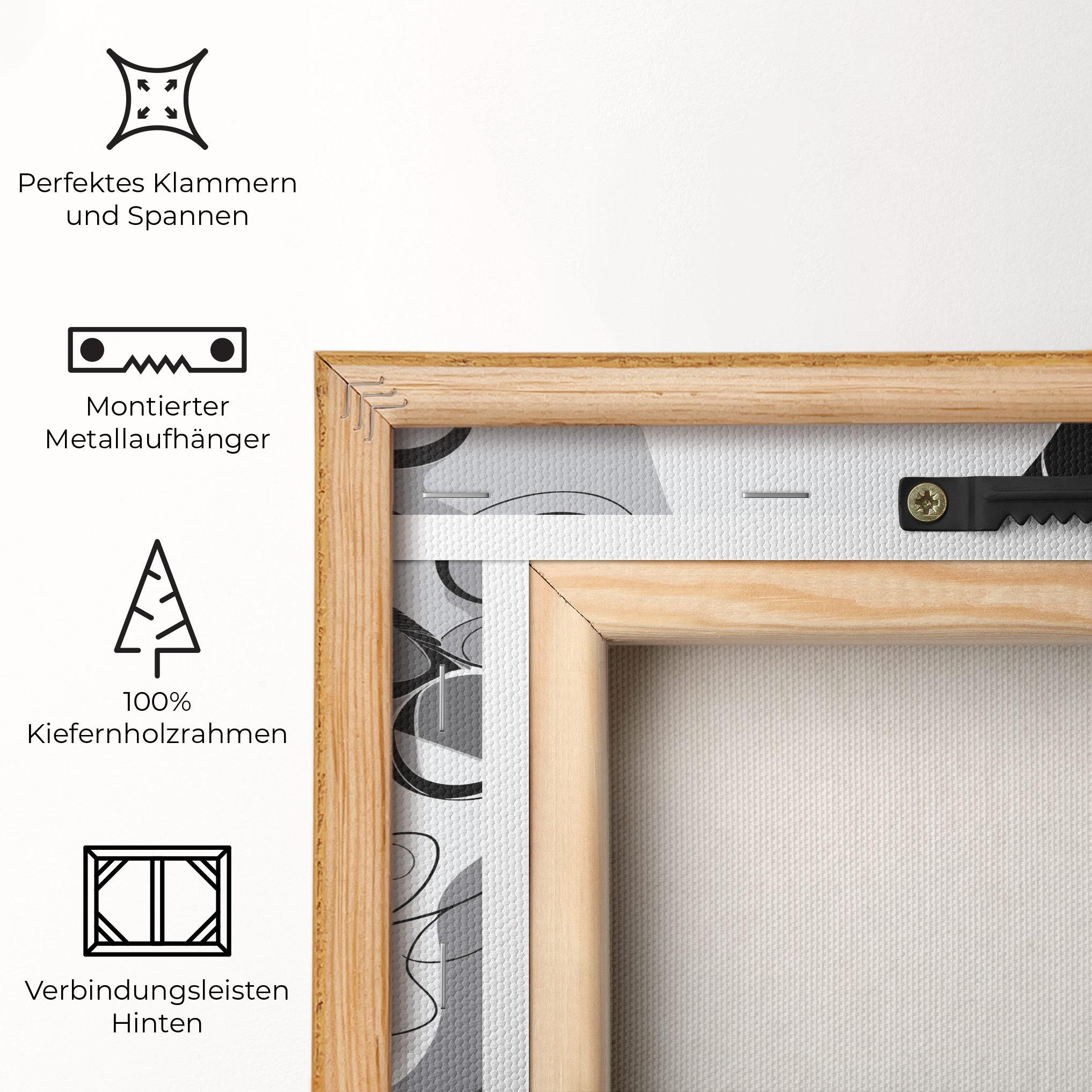 Leinwandbild Grey Face Woman mockup 5