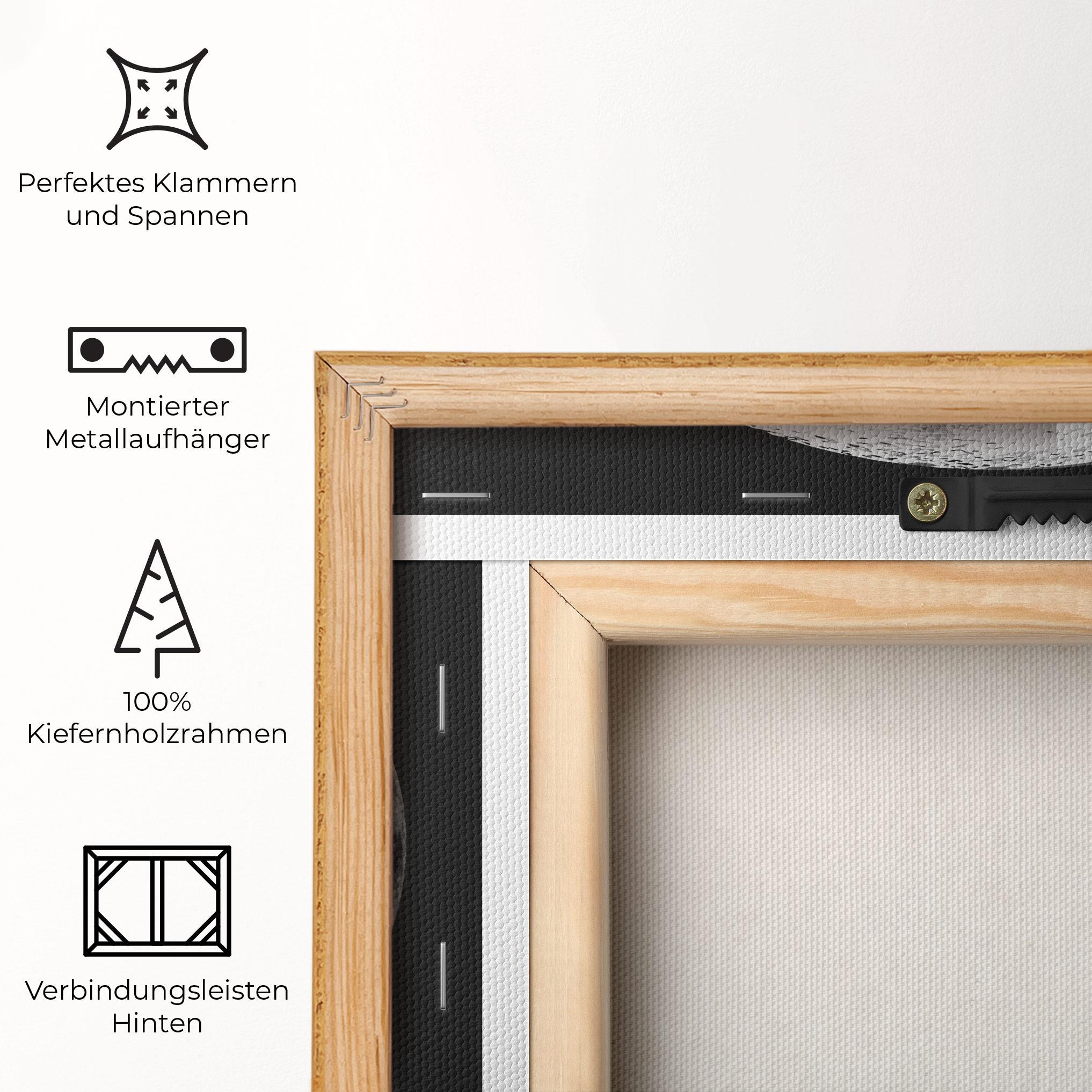 Leinwandbild Grey Shiny Moon mockup 5