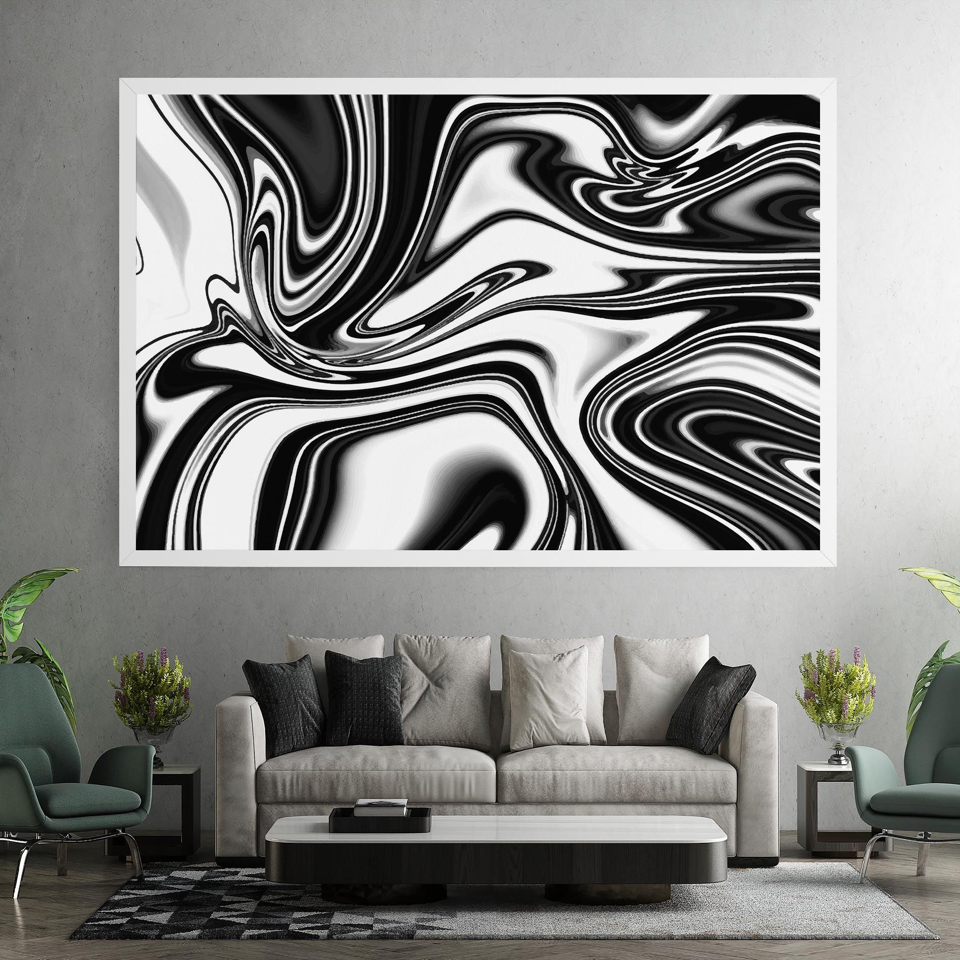 Black White Liquid mockup 7