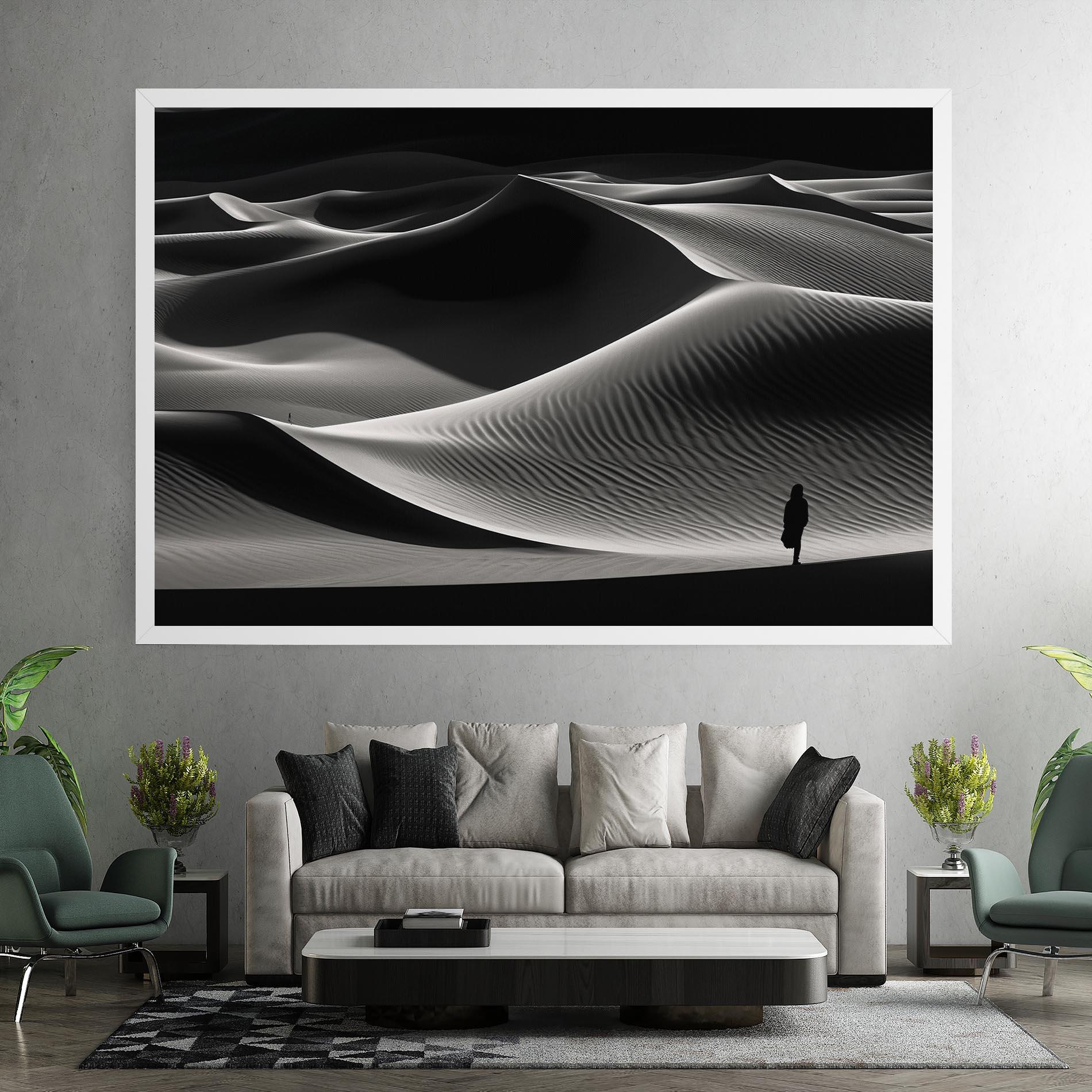 Leinwandbild Dune Silhouette mockup 7