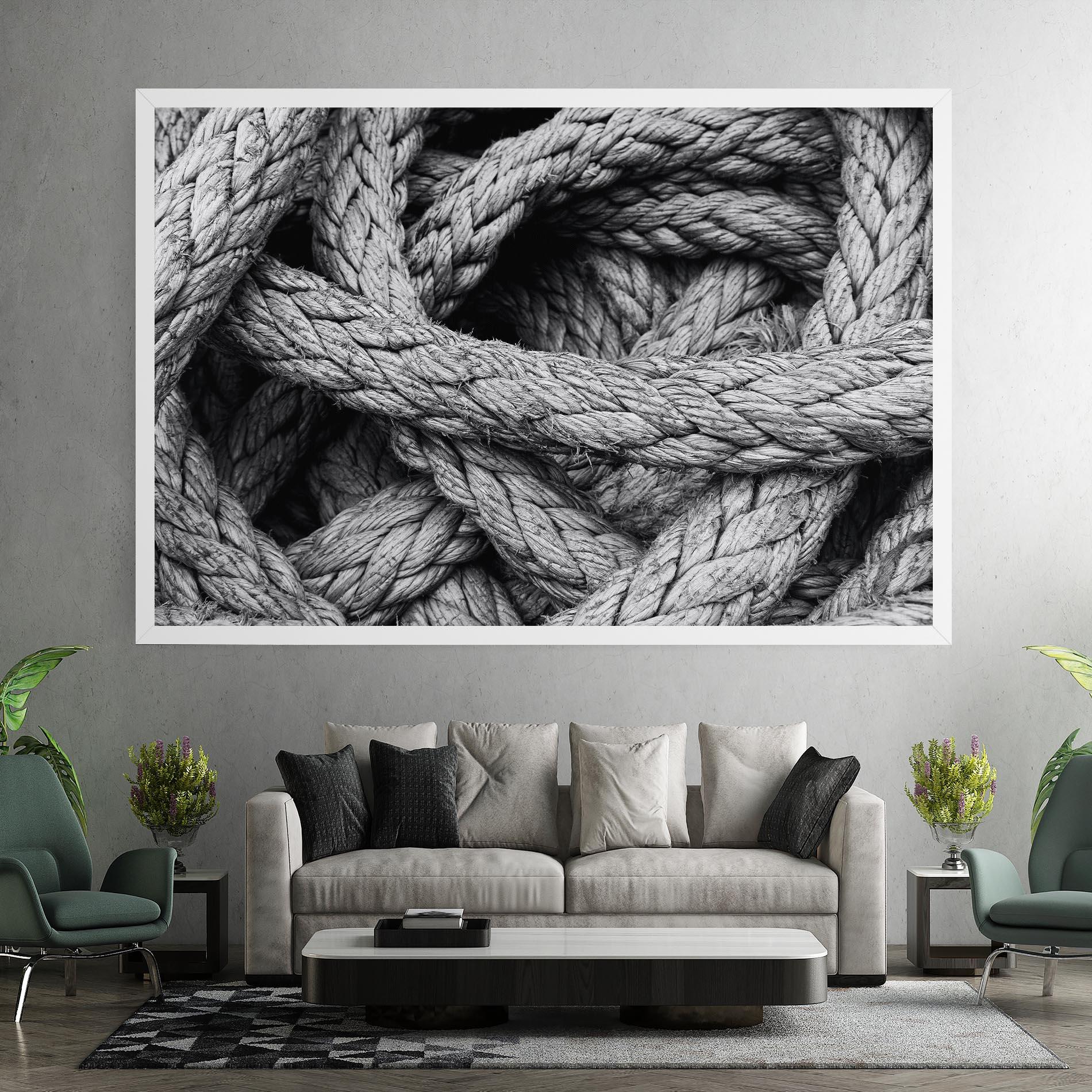 Leinwandbild Gray String mockup 7