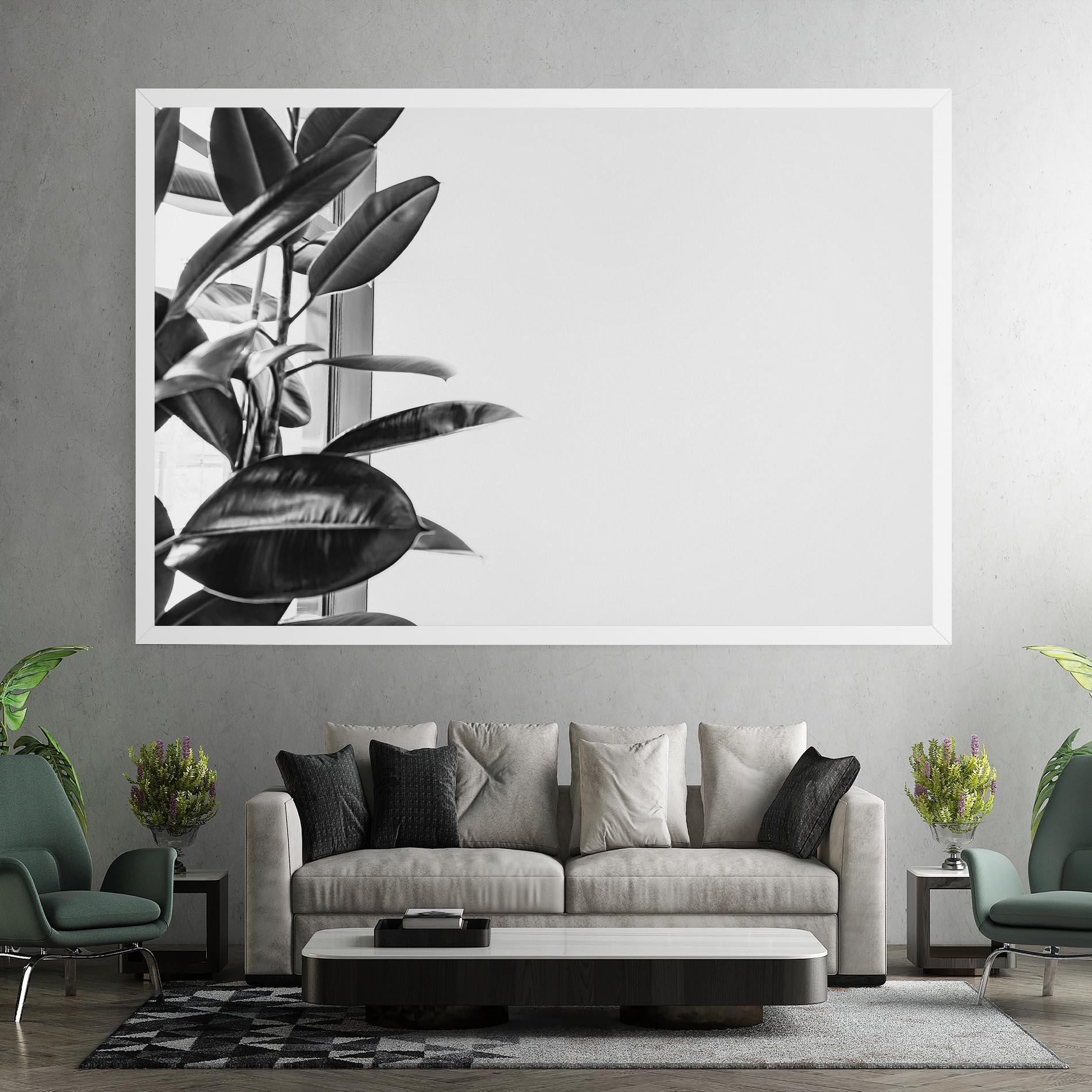Leinwandbild Grey Plant mockup 7