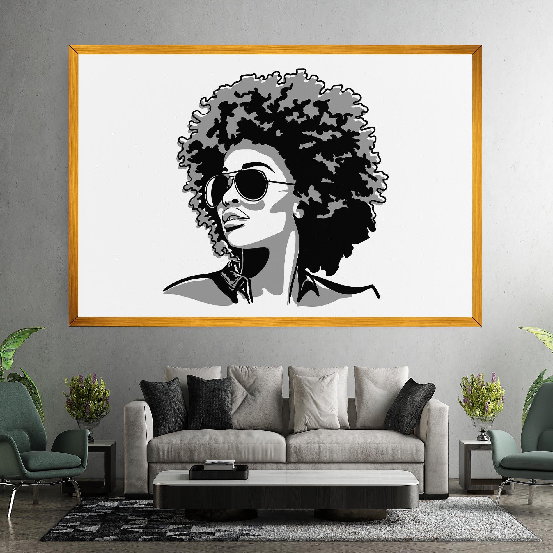 Leinwandbild Black Grasses mockup 7