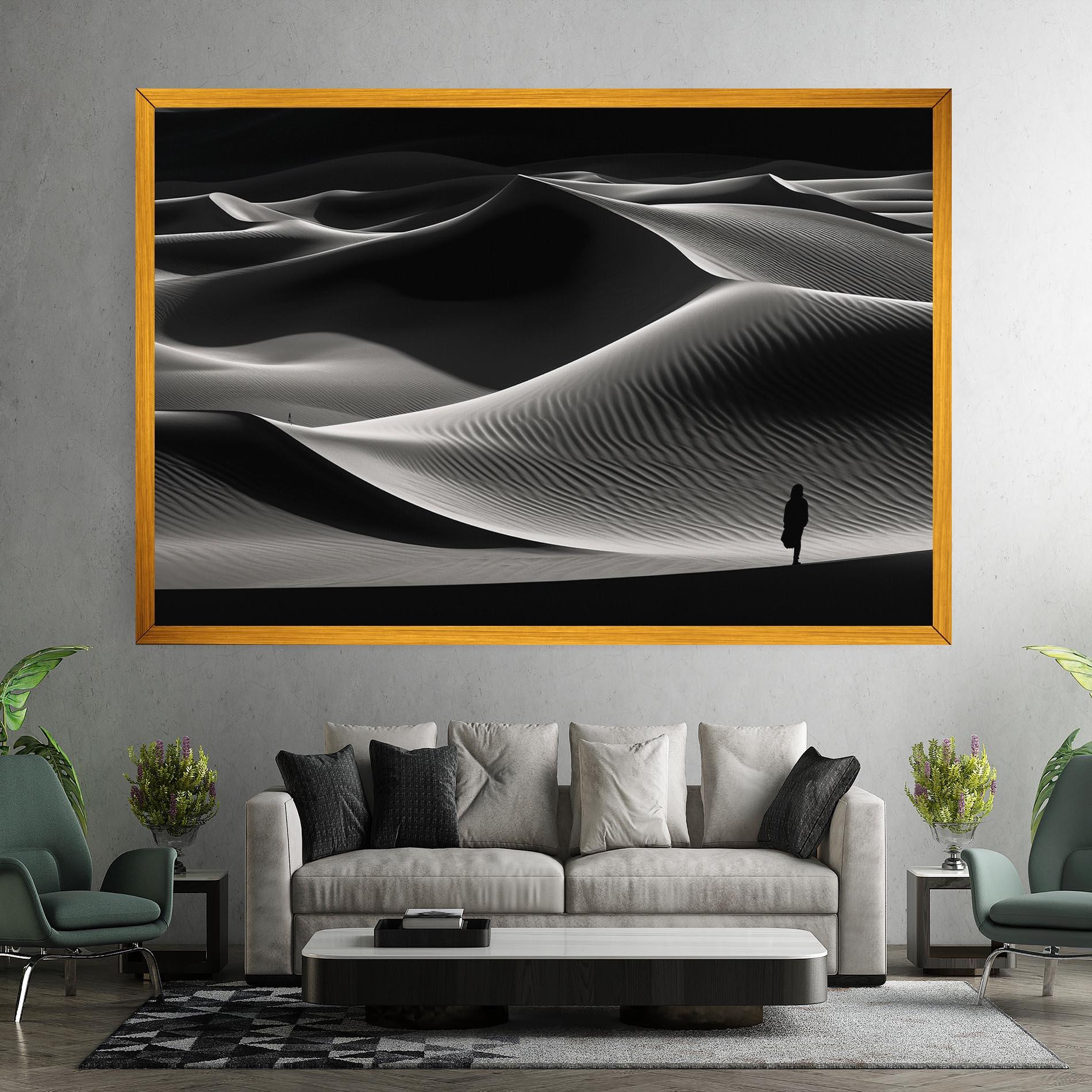 Leinwandbild Dune Silhouette mockup 7