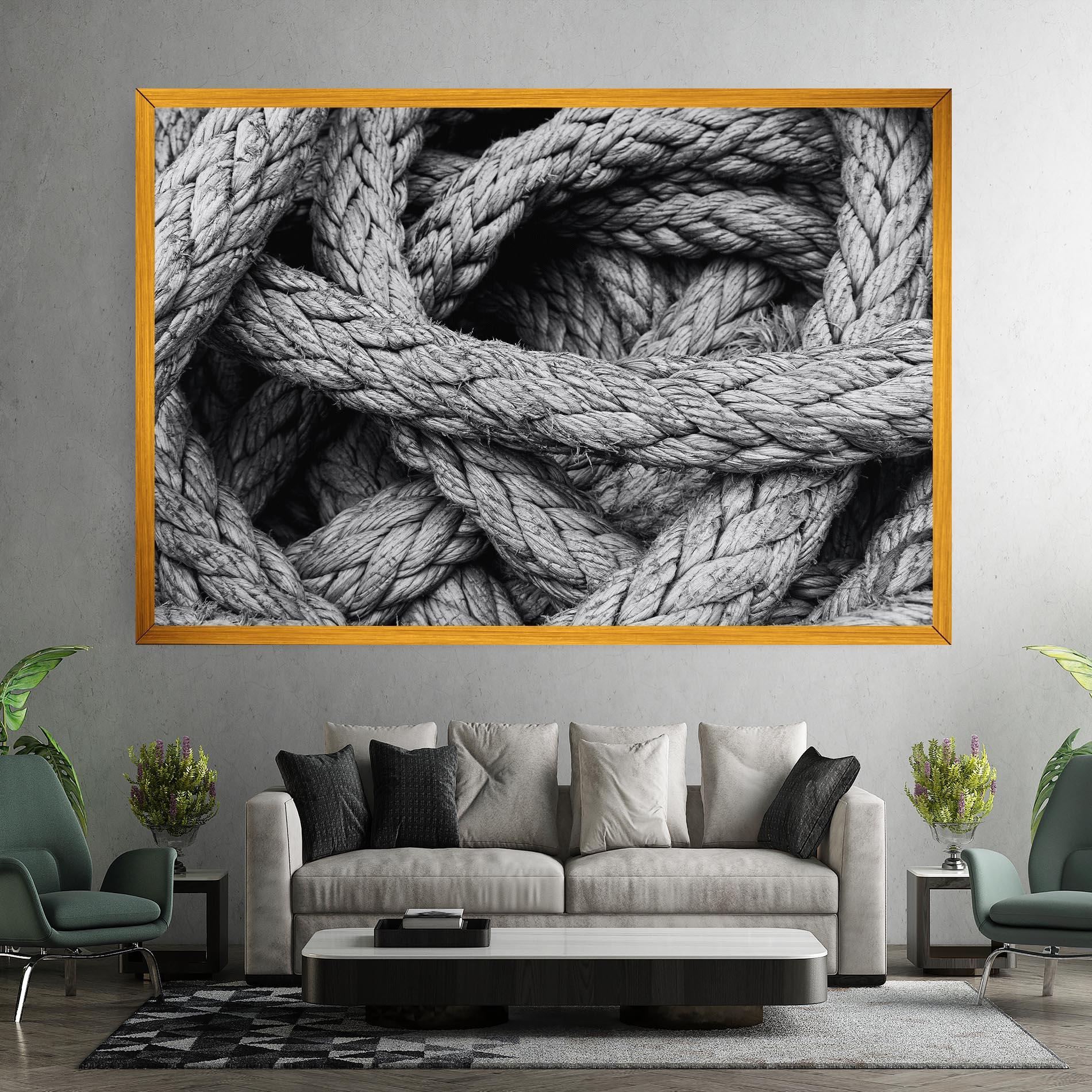 Leinwandbild Gray String mockup 7