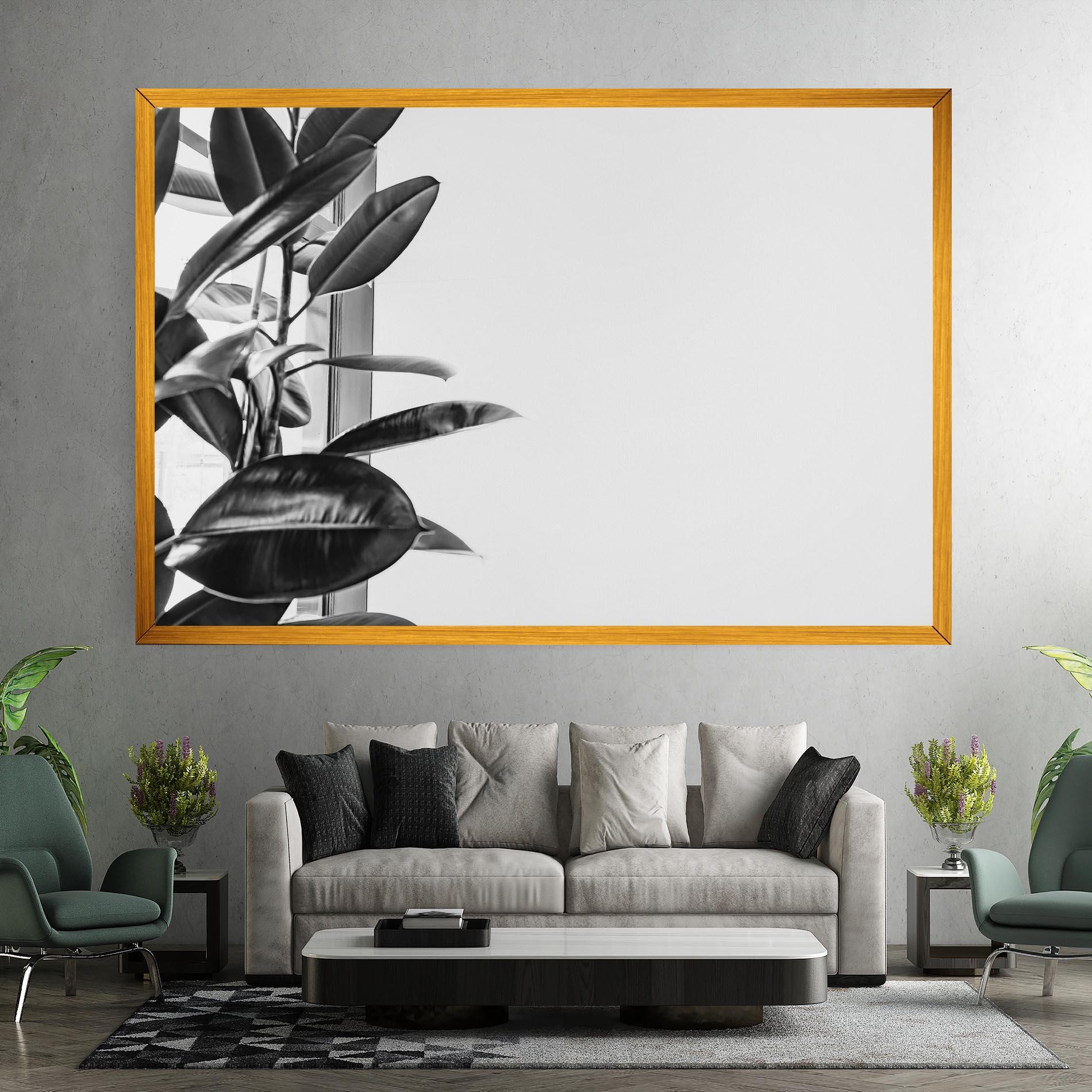 Leinwandbild Grey Plant mockup 7