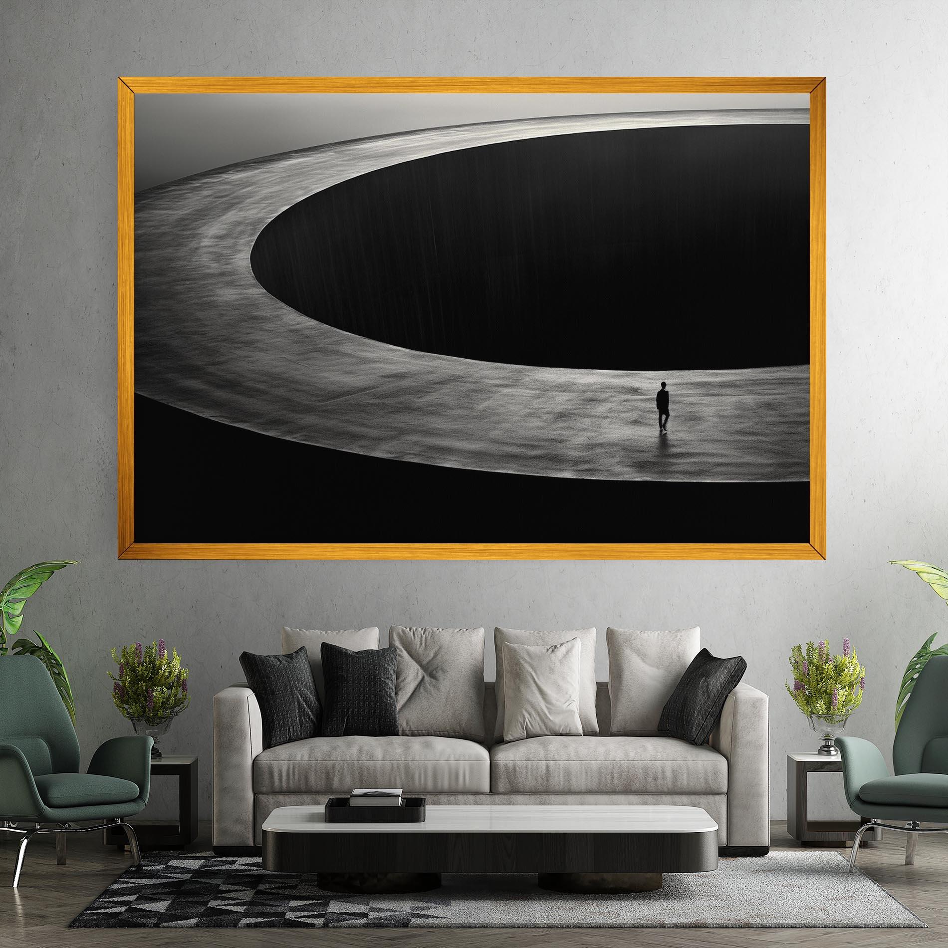 Leinwandbild Man Walking mockup 7