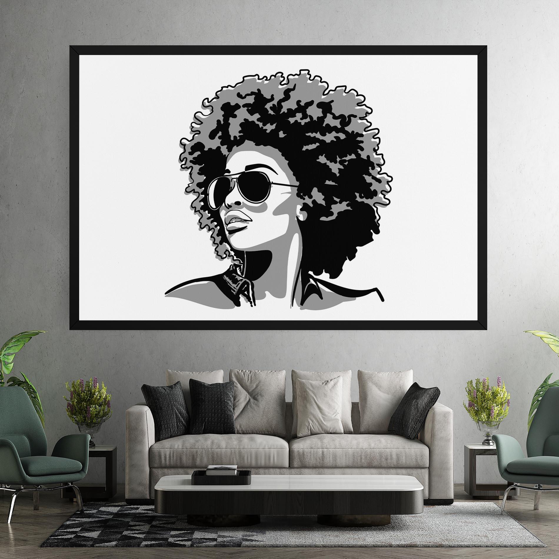 Leinwandbild Black Grasses mockup 7