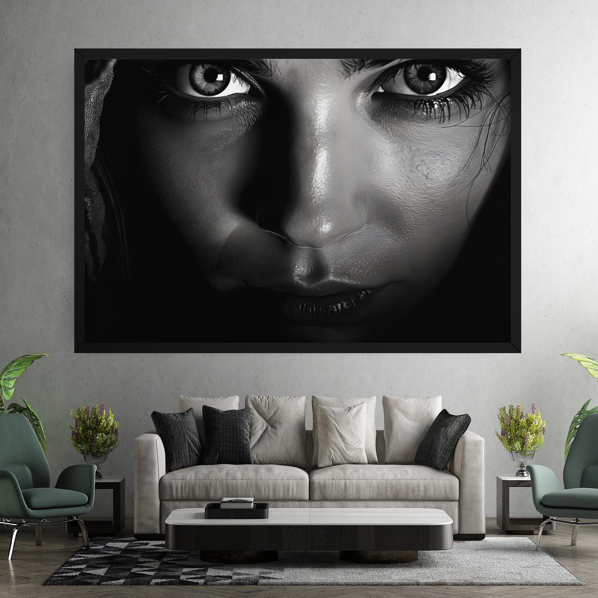 Leinwandbild Closeup Portrait mockup 7